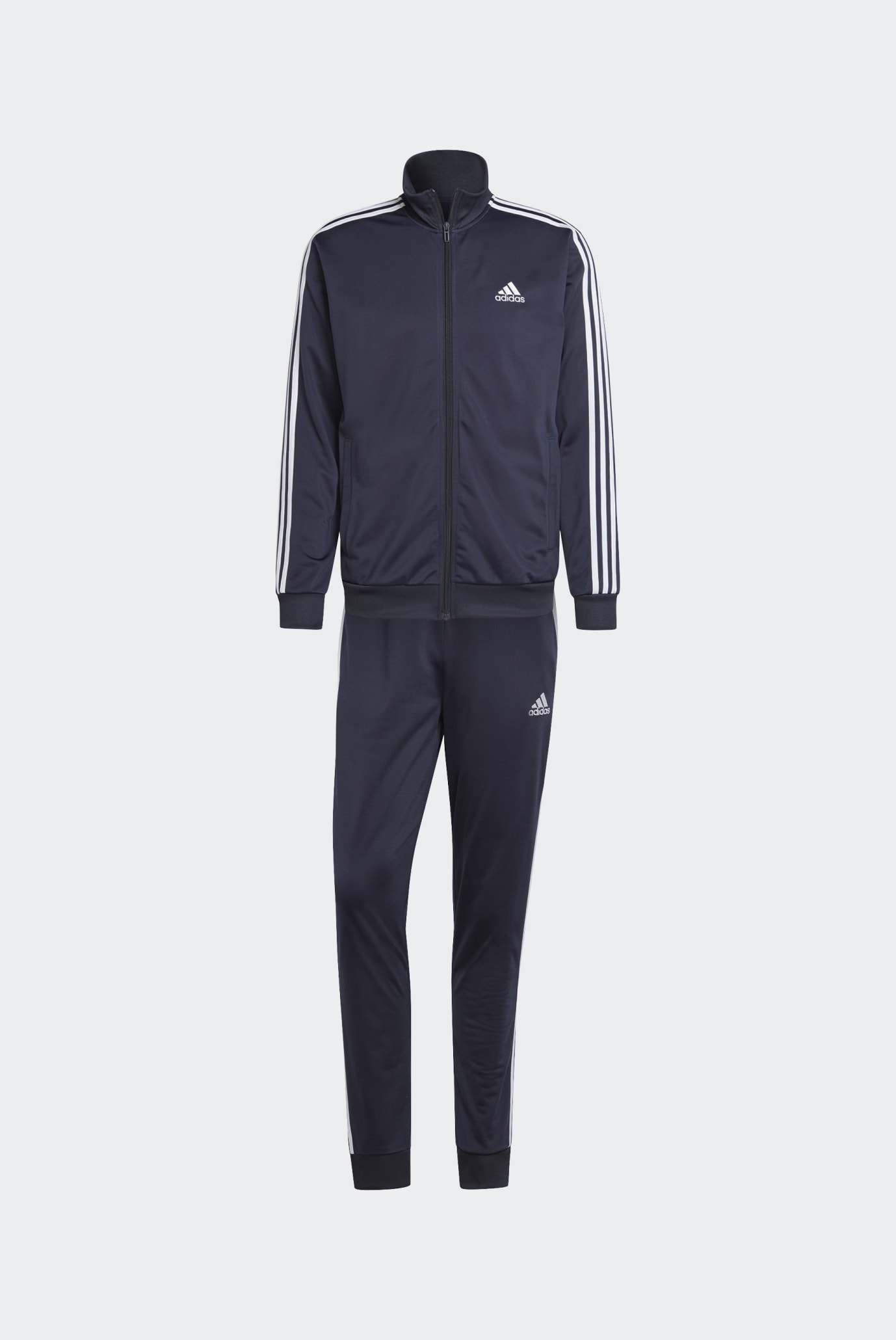 Чоловічий темно-синій спортивний костюм (кофта, штани) Basic 3-Stripes Tricot 1