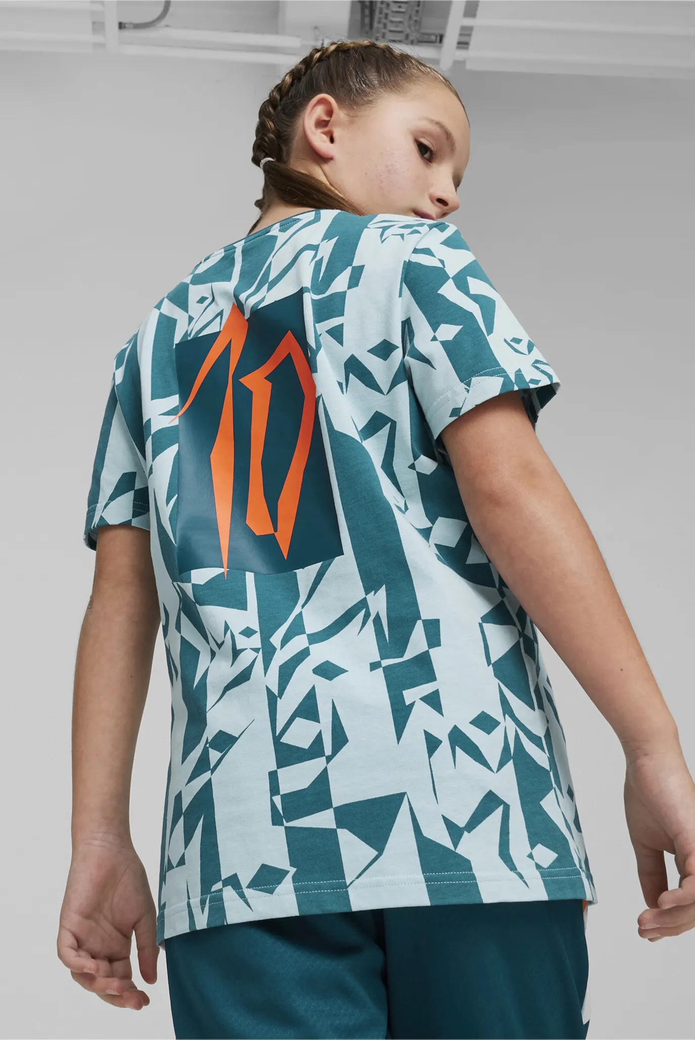 Детская бирюзовая футболка PUMA x NEYMAR JR Creativity Youth Tee 3