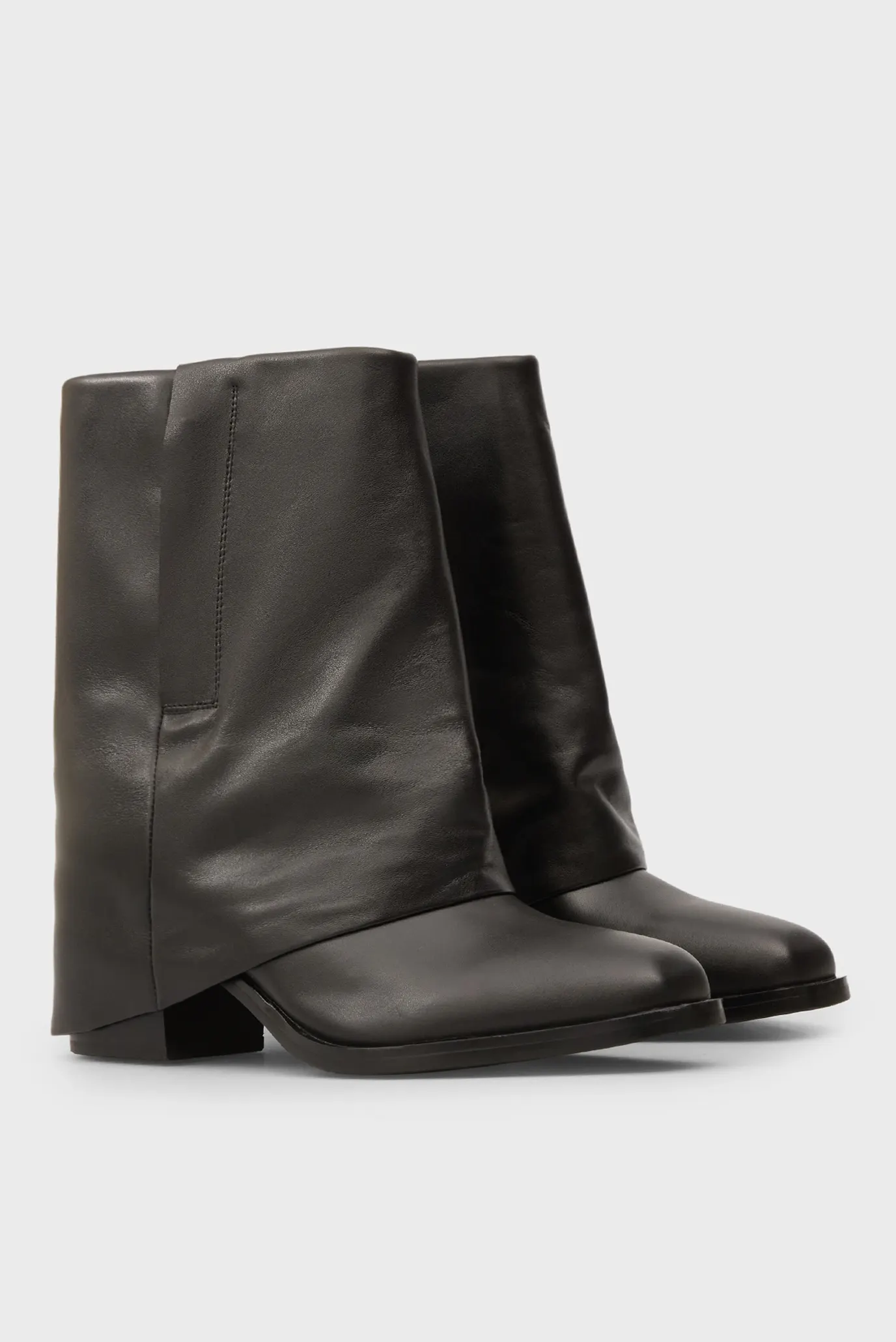 Женские черные кожаные ботильоны Caroline 3