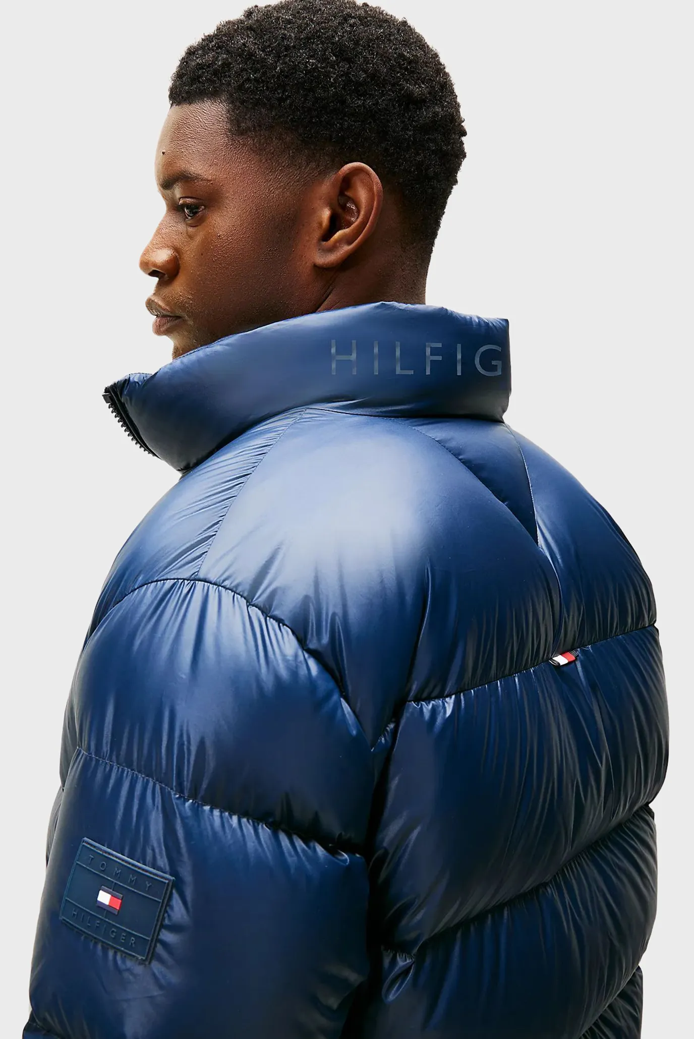 Мужской темно-синий пуховик SHINY 5