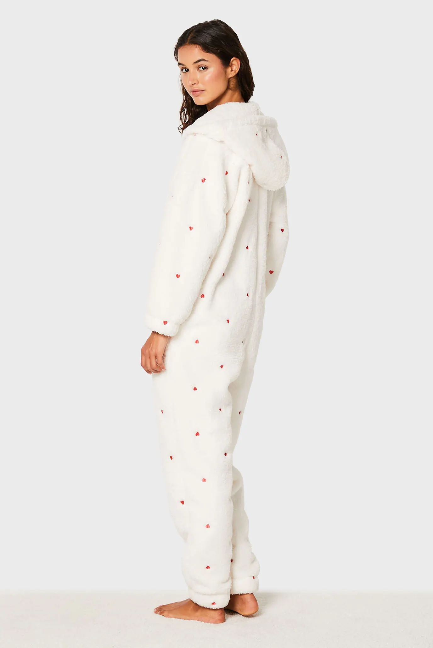Жіночий білий комбінезон з візерунком GILLE 2