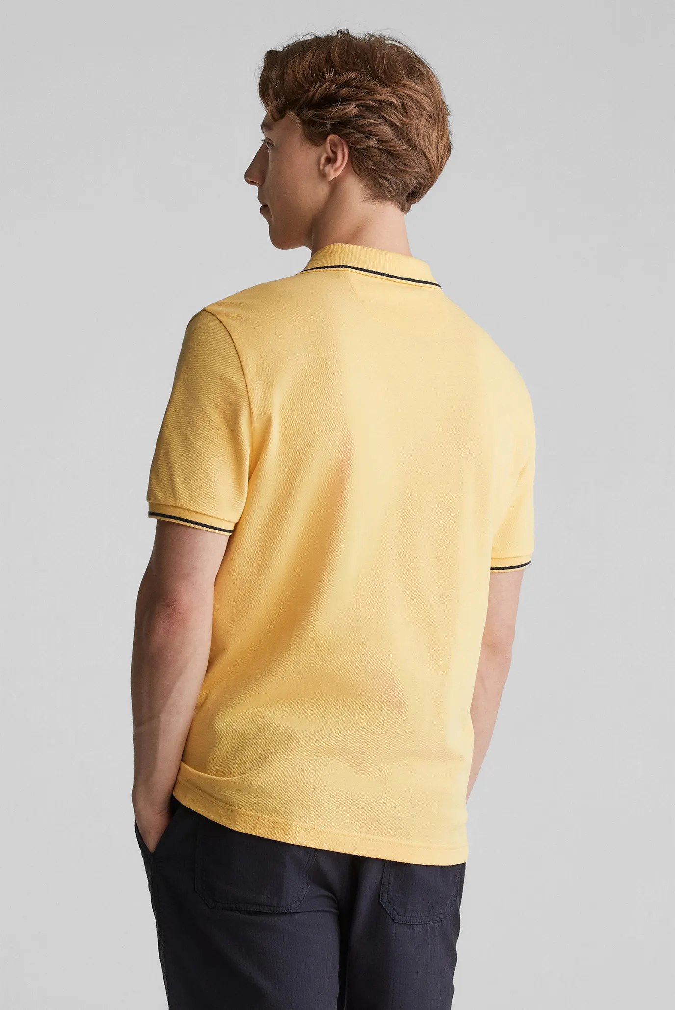 Чоловіче жовте поло TIPPING SS PIQUE POLO 3