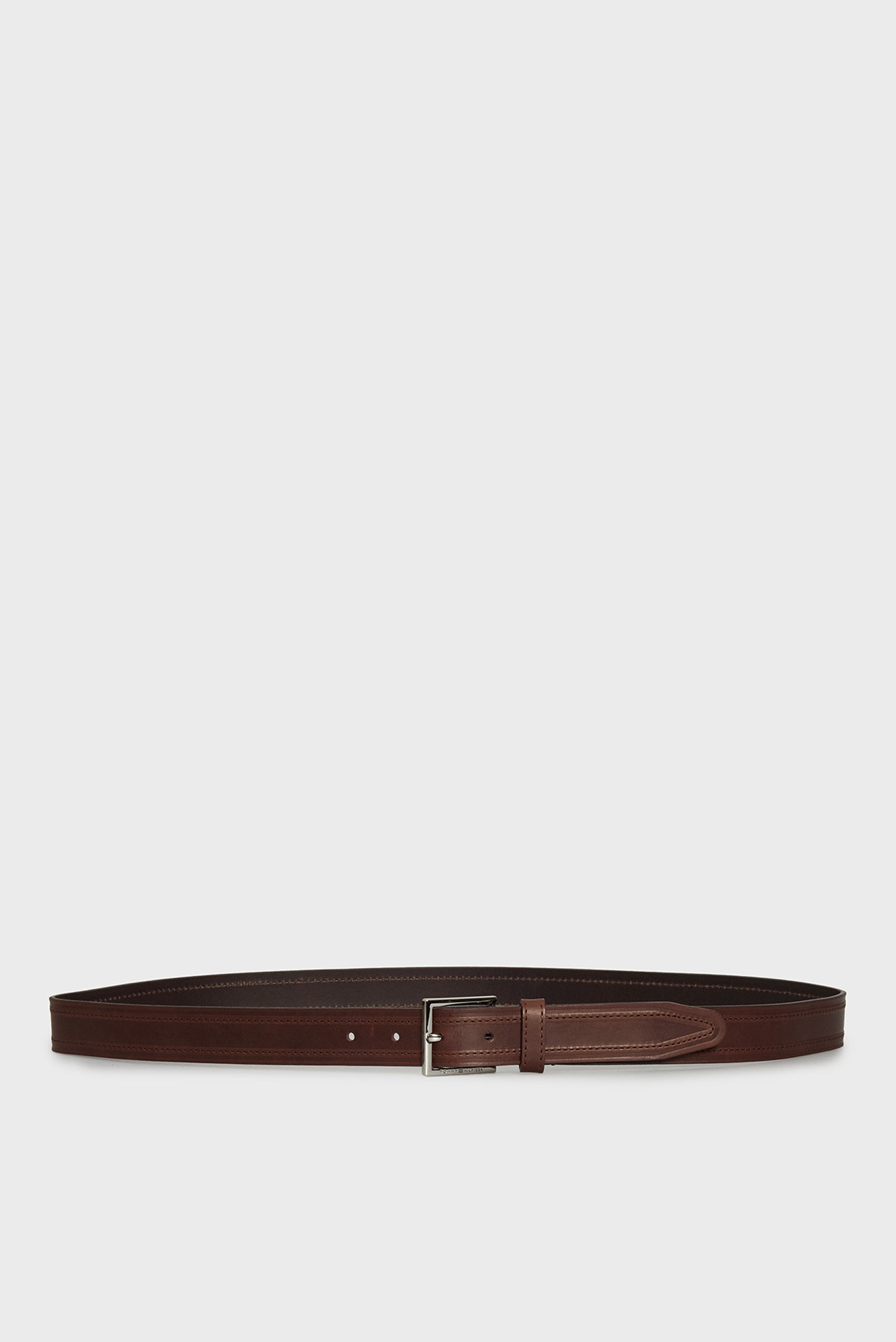 Мужской темно-коричневый кожаный ремень HUDSON EMBOSS LEATHER 3.0 Коричневый 100 Tommy Hilfiger AM0AM13441 Мужской темно-коричневый кожаный ремень HUDSON EMBOSS LEATHER 3.0 Коричневый 100 Tommy Hilfiger AM0AM13441