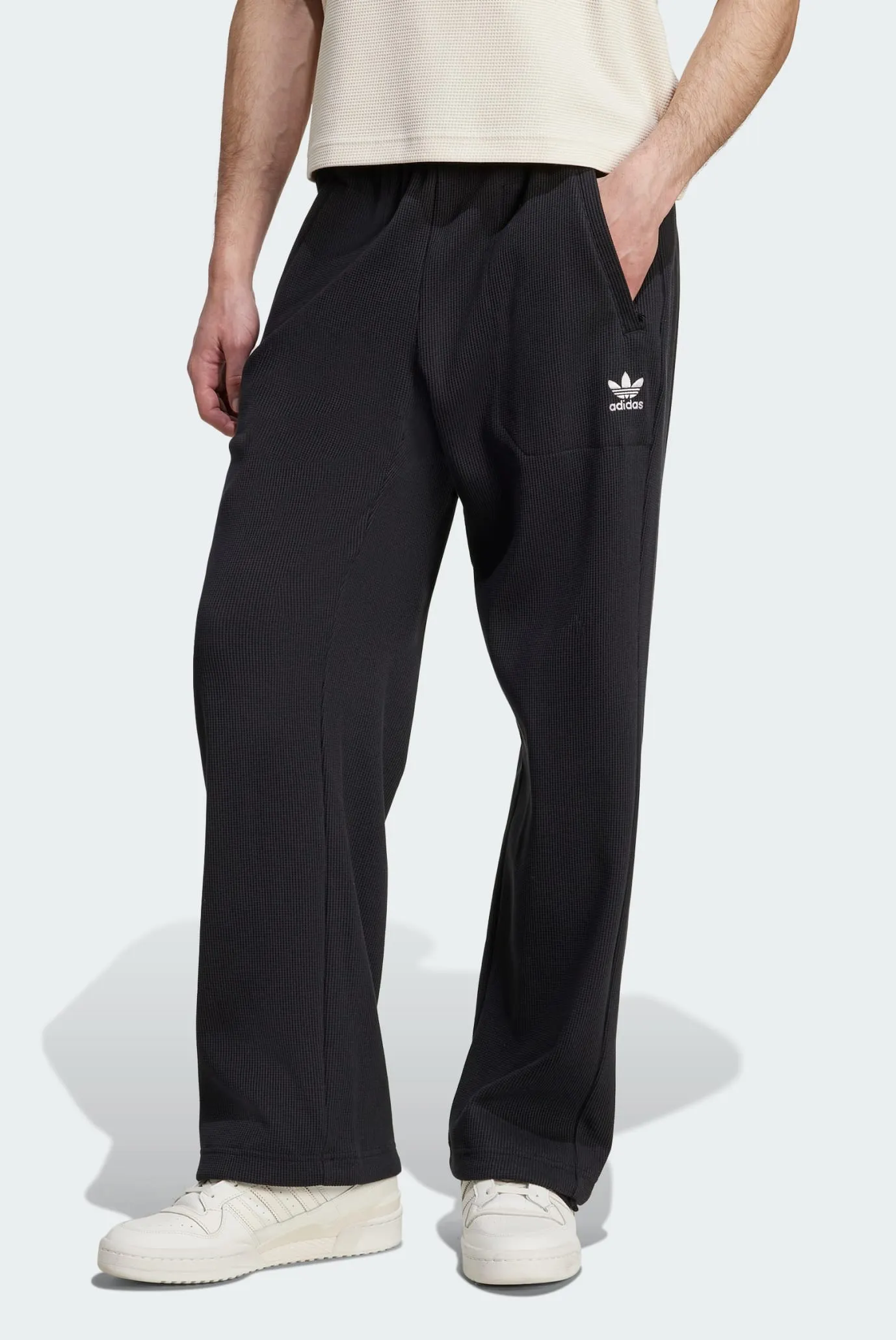 Чоловічі чорні вельветові спортивні штани Trefoil Essentials Open