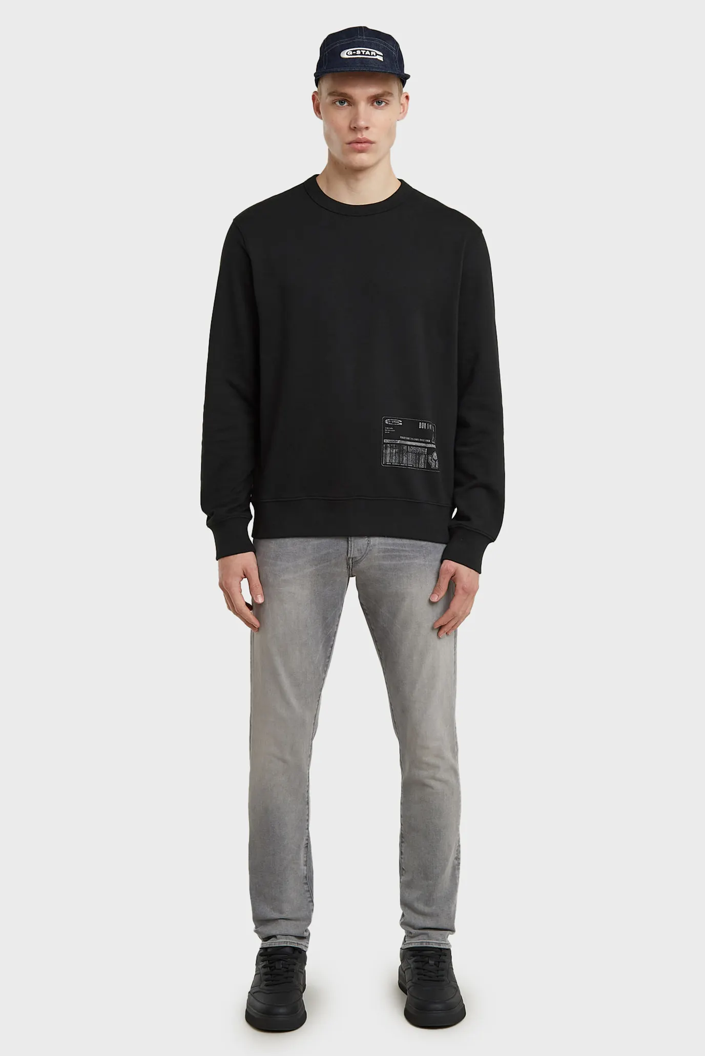 Чоловічий чорний світшот Shipping 3