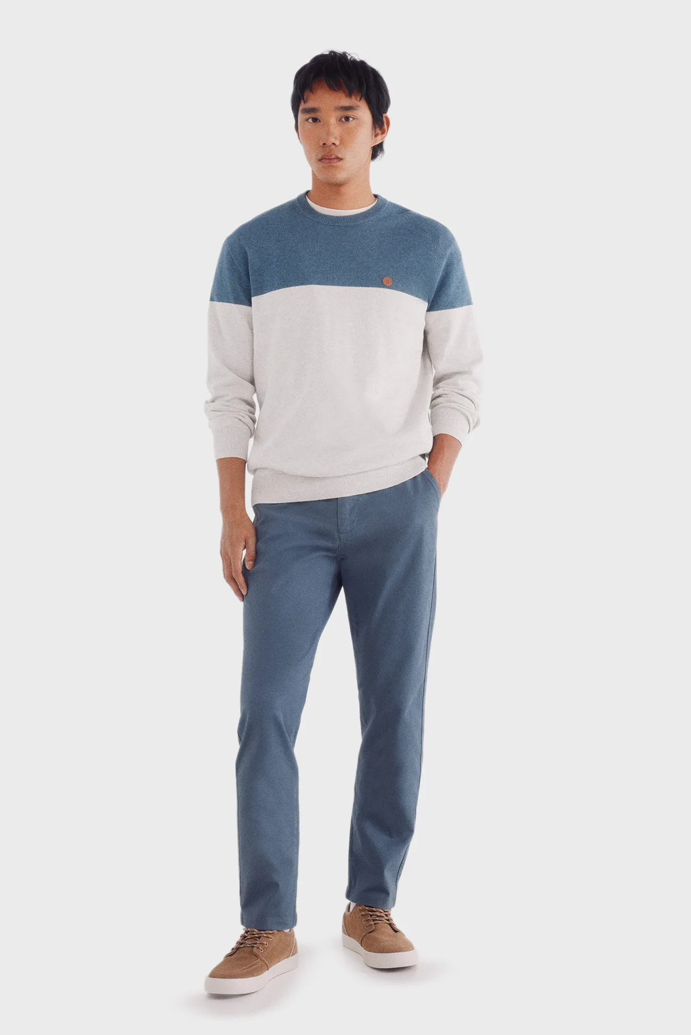 Чоловічі блакитні чіноси Slim fit 2