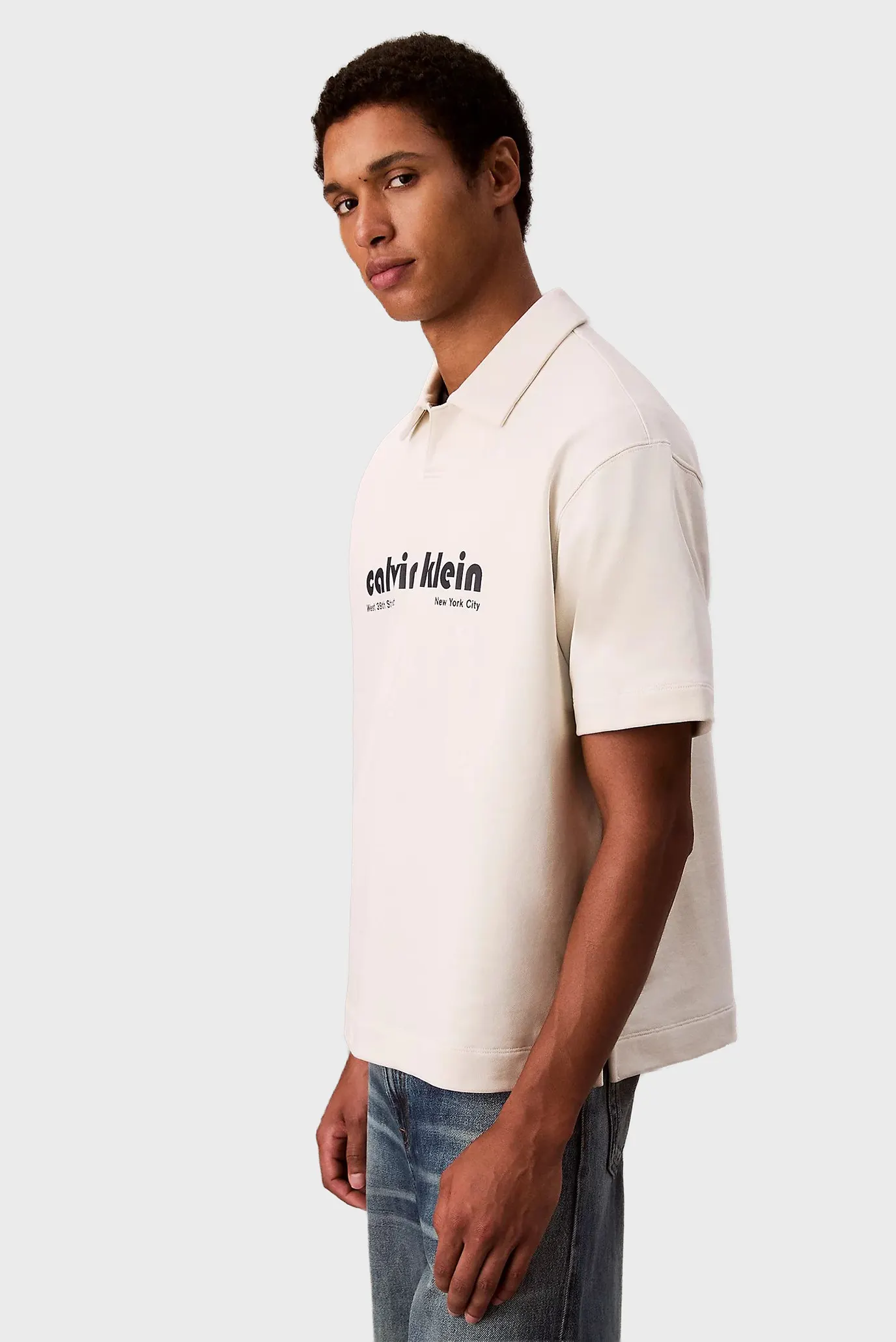 Чоловіче біле поло SS PREMIUM TERRY 4