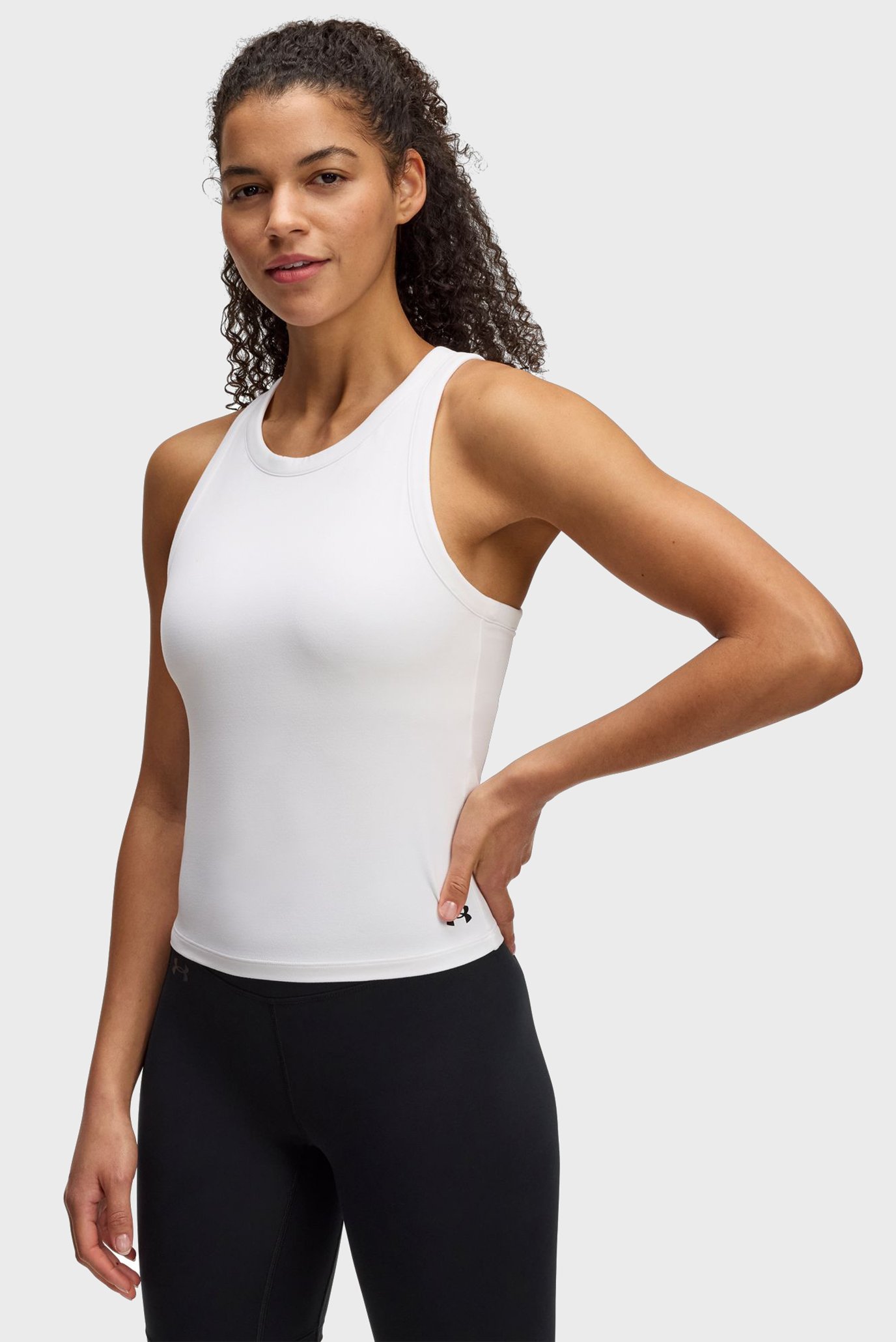 Женская белая майка Motion High Neck Tank 1