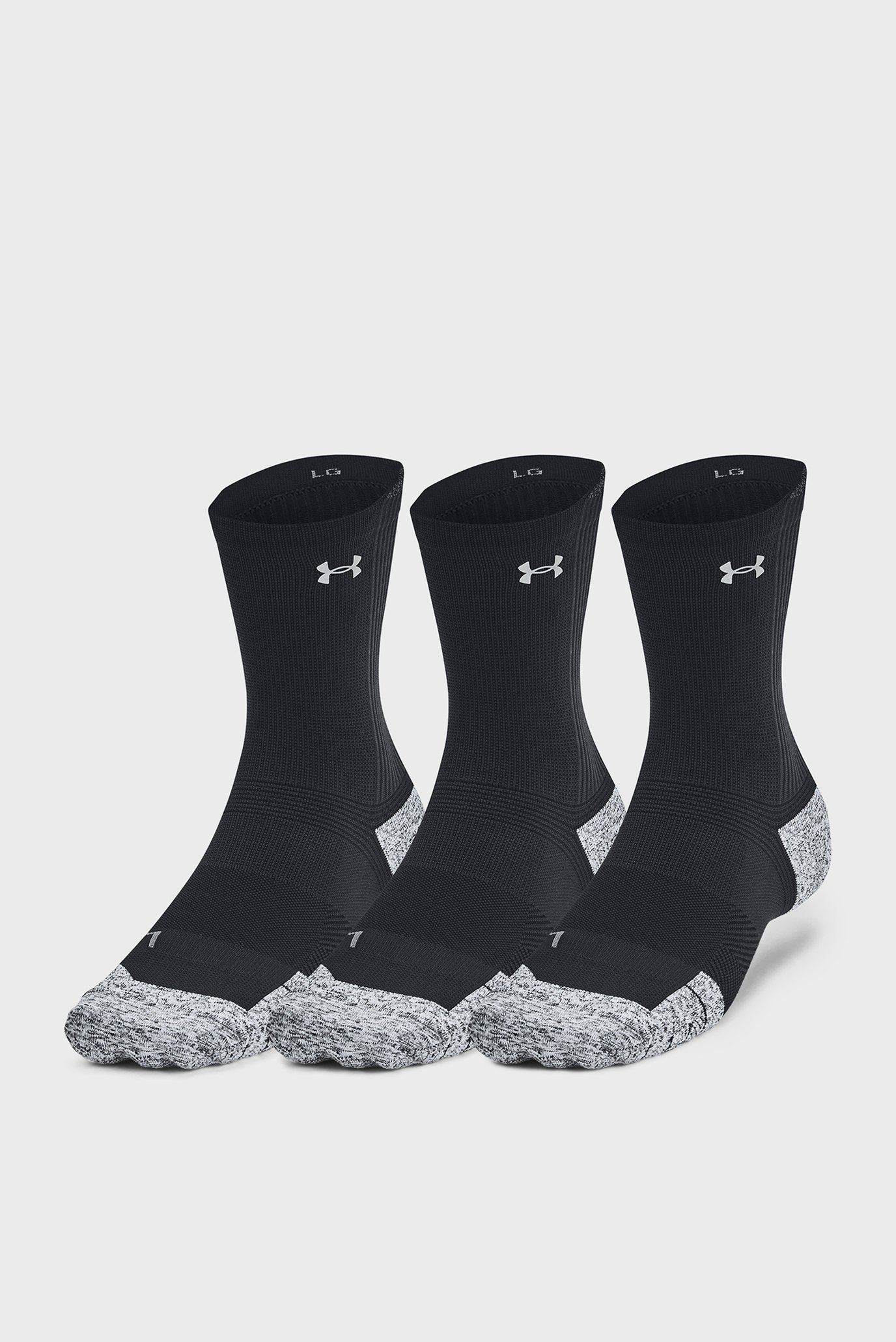 Черные носки (3 пары) UA Velociti Run Cush Черный 47.5-50.5 Under Armour 1387043-001 Черные носки (3 пары) UA Velociti Run Cush Черный 47.5-50.5 Under Armour 1387043-001
