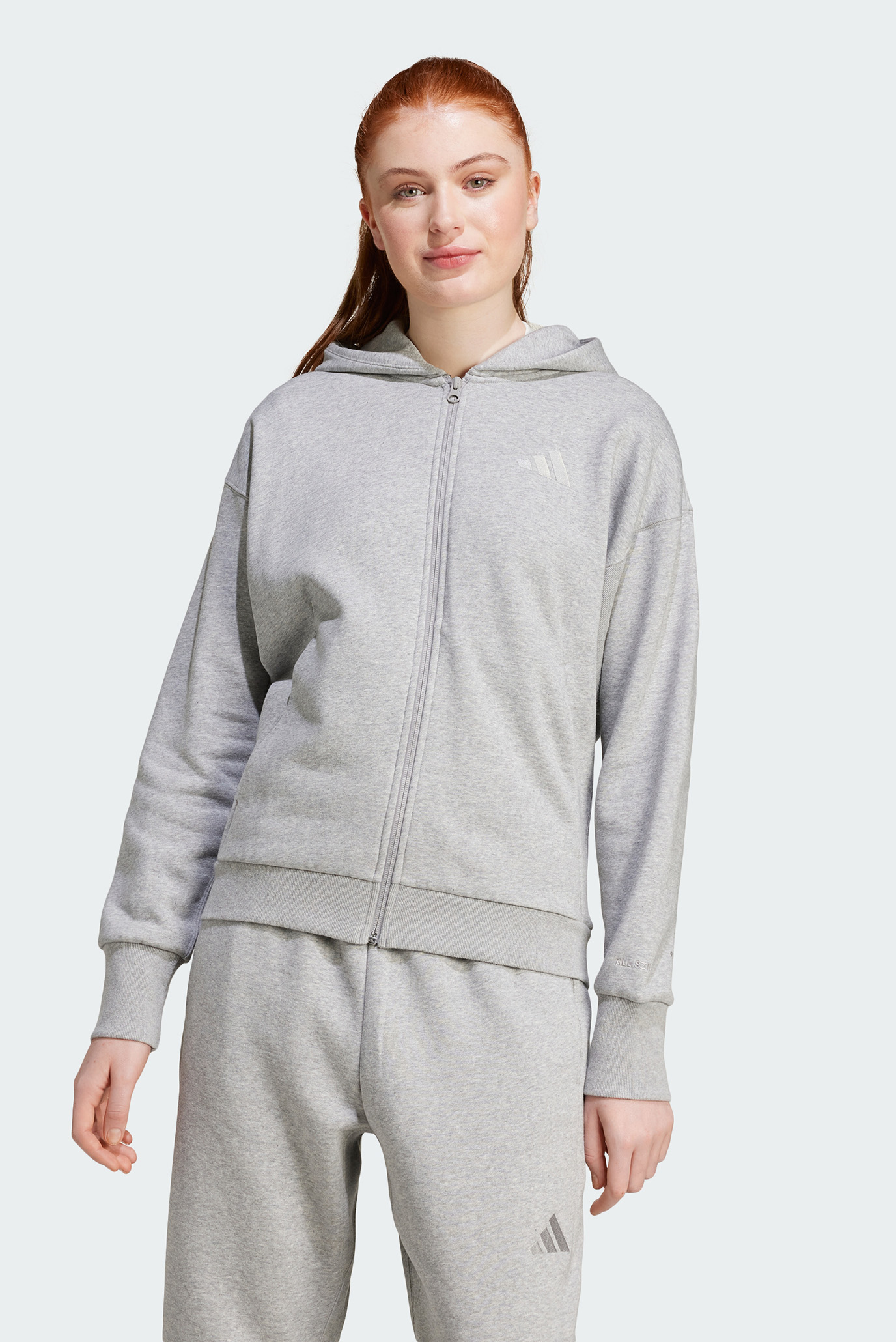 Женское серое худи ALL SZN Fleece Full-Zip 1