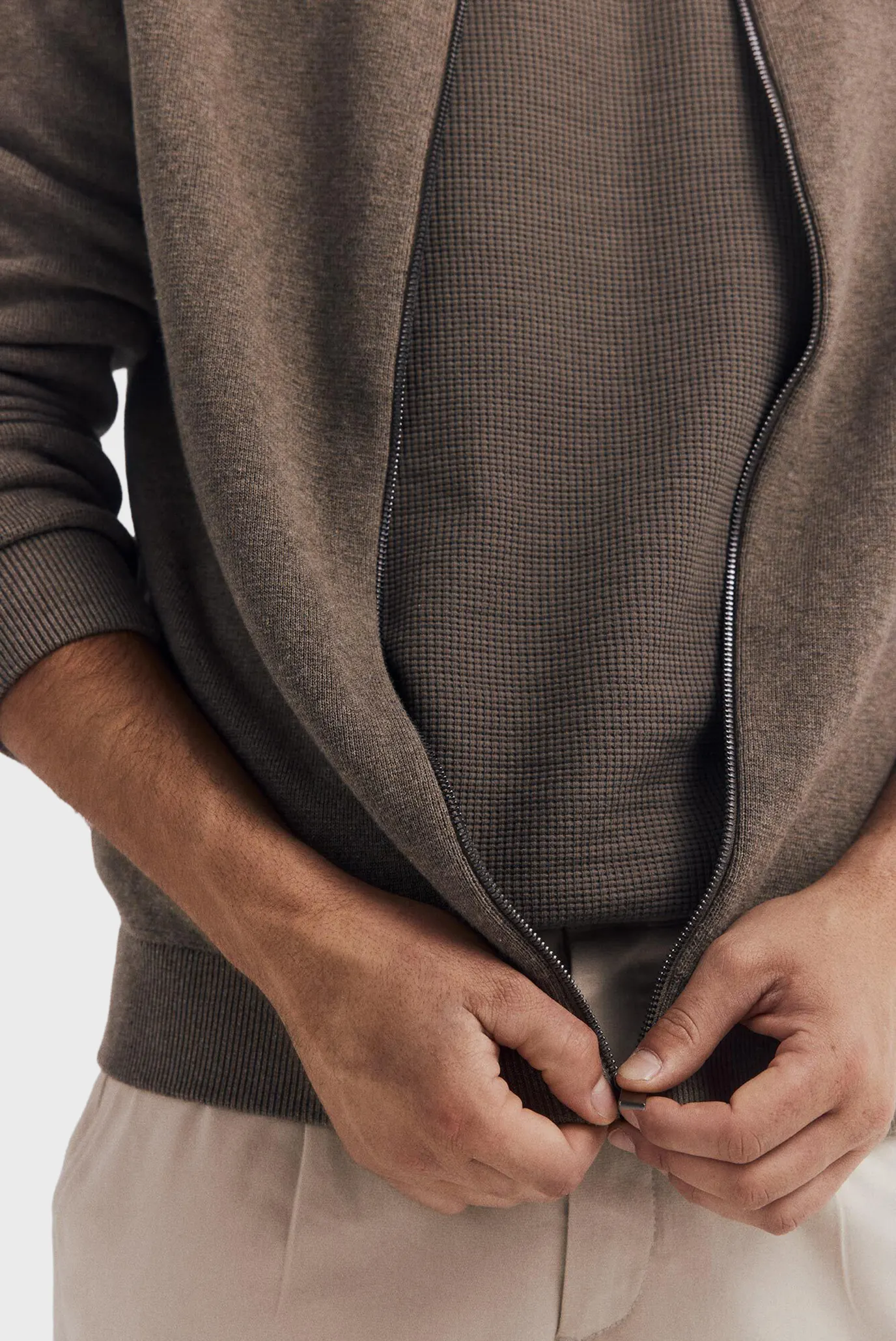 Чоловічий коричневий кардиган Milano 6