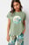 Женская оливковая футболка TRISHA