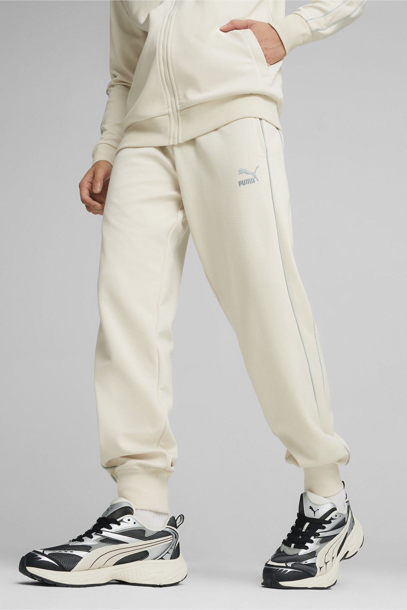 Чоловічі білі штани T7 Men's Track Pants 1