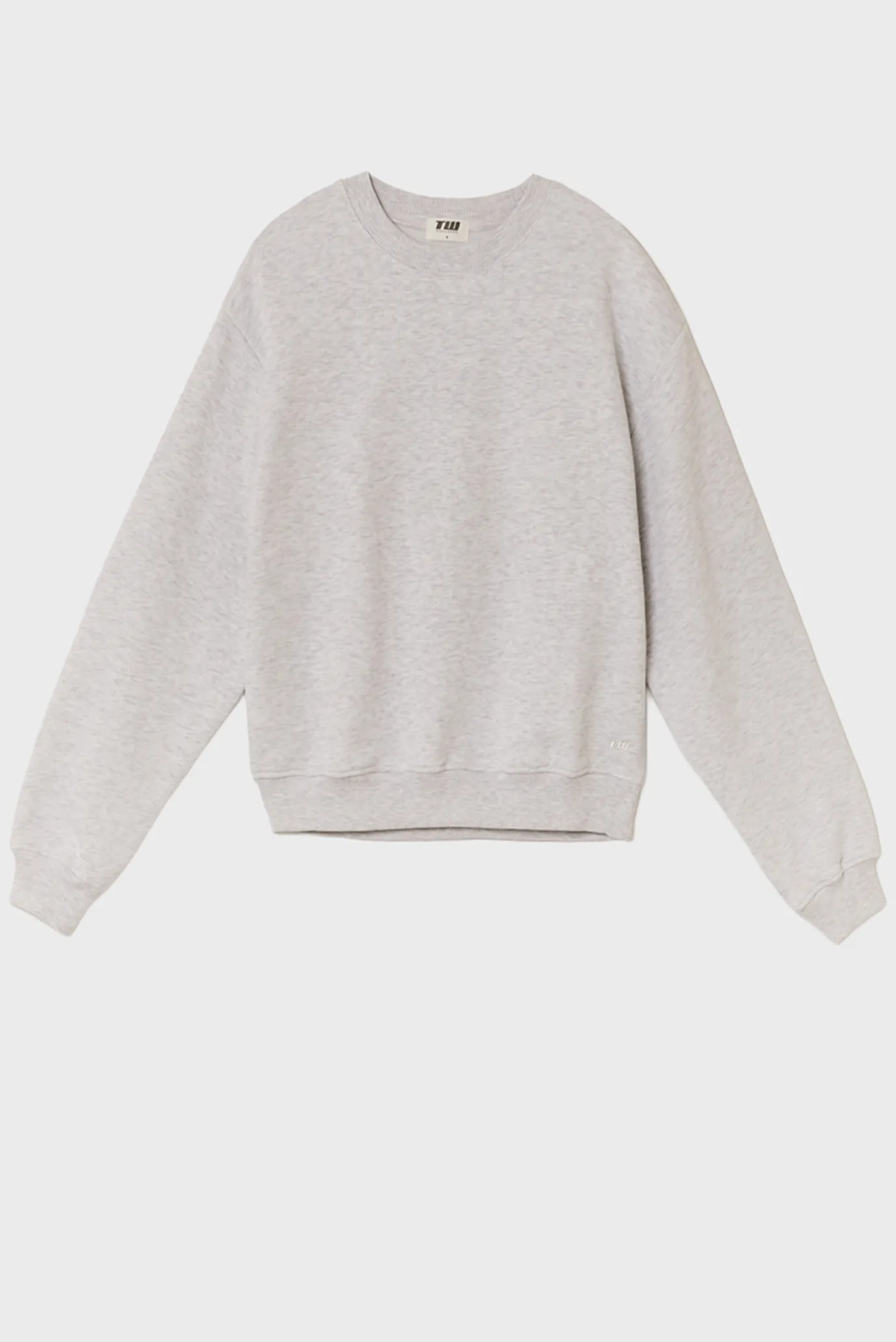 Женский светло-серый свитшот 4