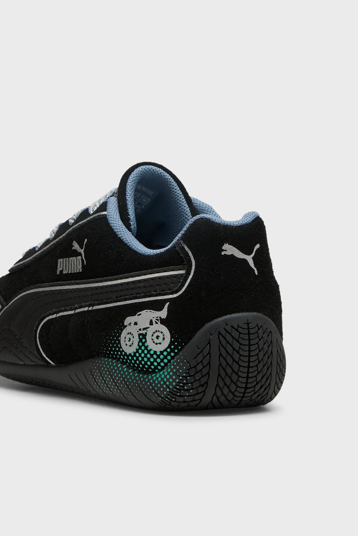 Детские черные замшевые кроссовки PUMA x HOT WHEELS™ MONSTER TRUCKS Speedcat Sneakers Kids 6