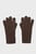 Жіночі коричневі вовняні рукавички WOOL KNIT GLOVES