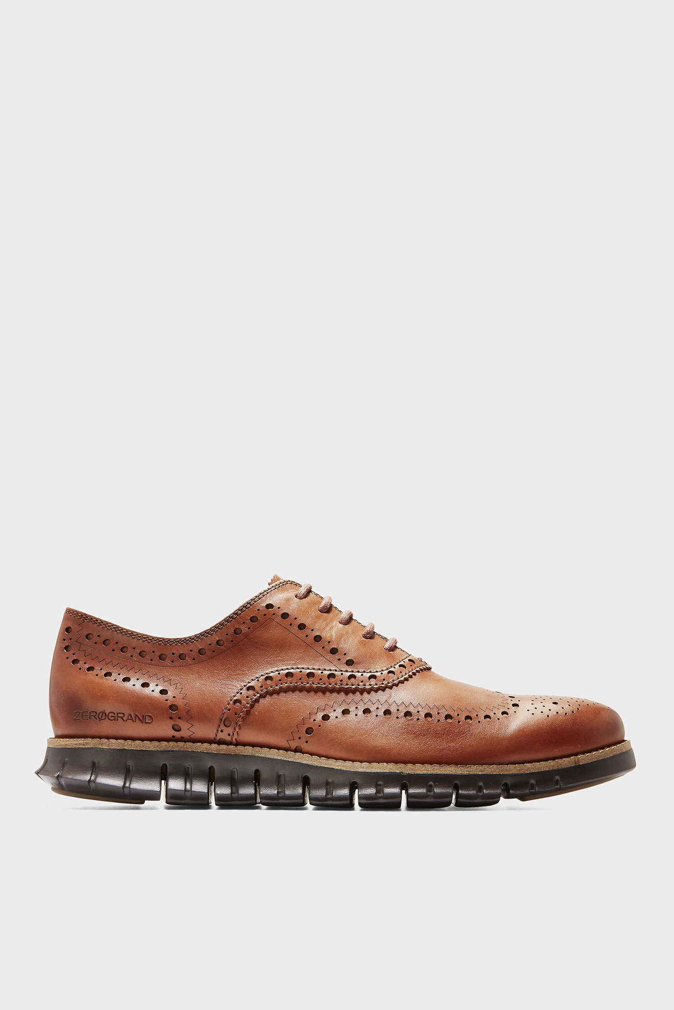 Чоловічі коричневі оксфорди ZERØGRAND Wingtip Oxford 1