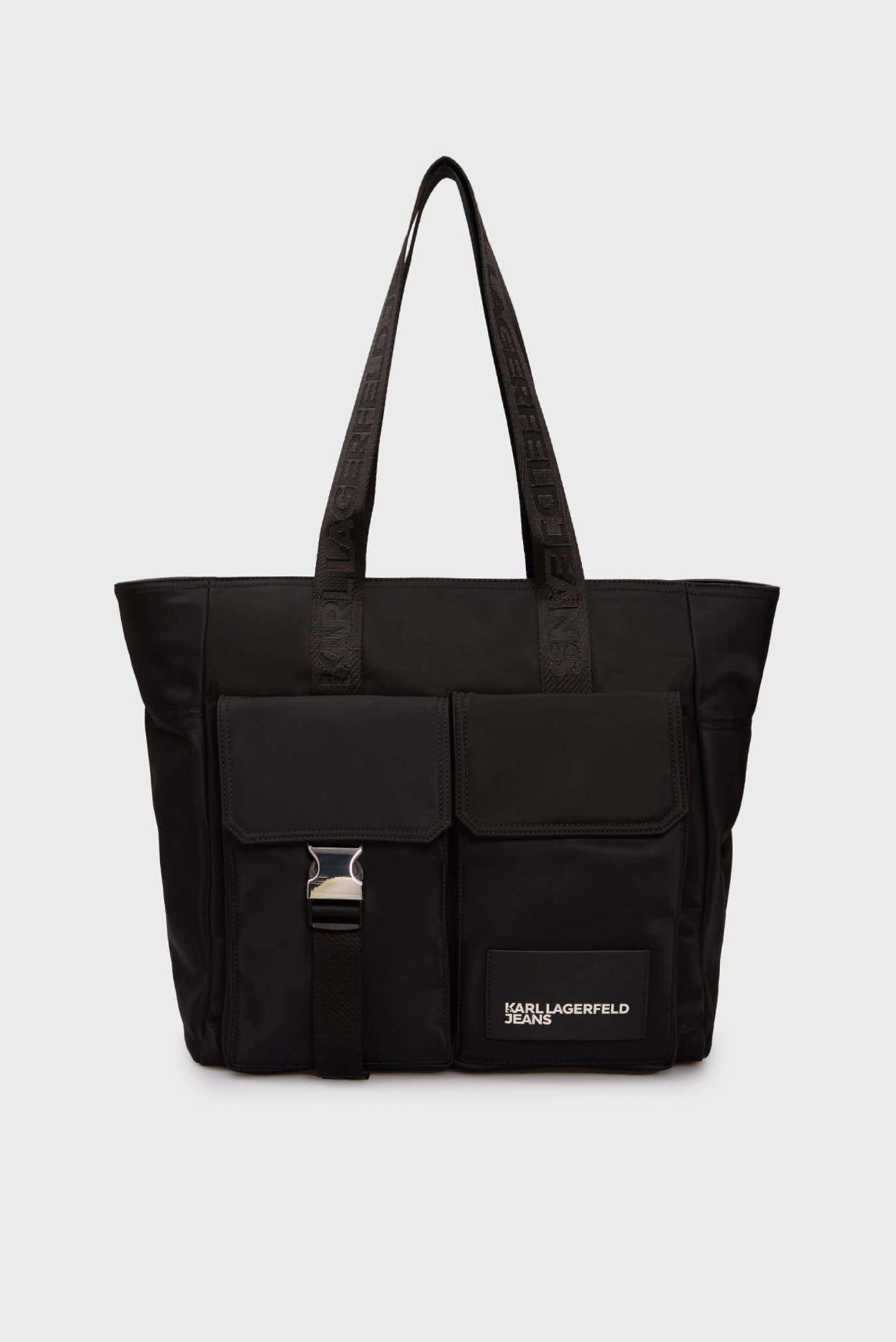 Жіноча чорна сумка street nylon tote 1