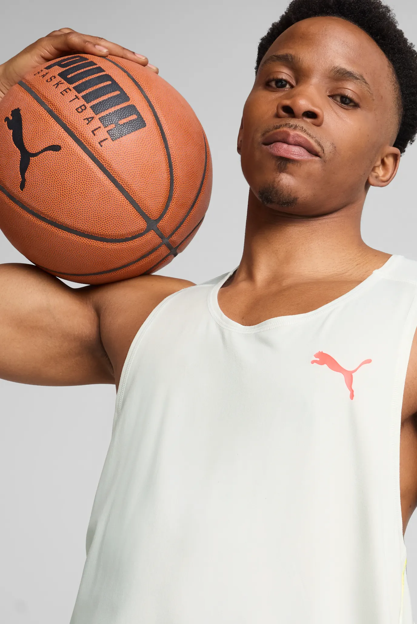 Чоловіча світло-сіра майка All-Pro Singlet Men 4