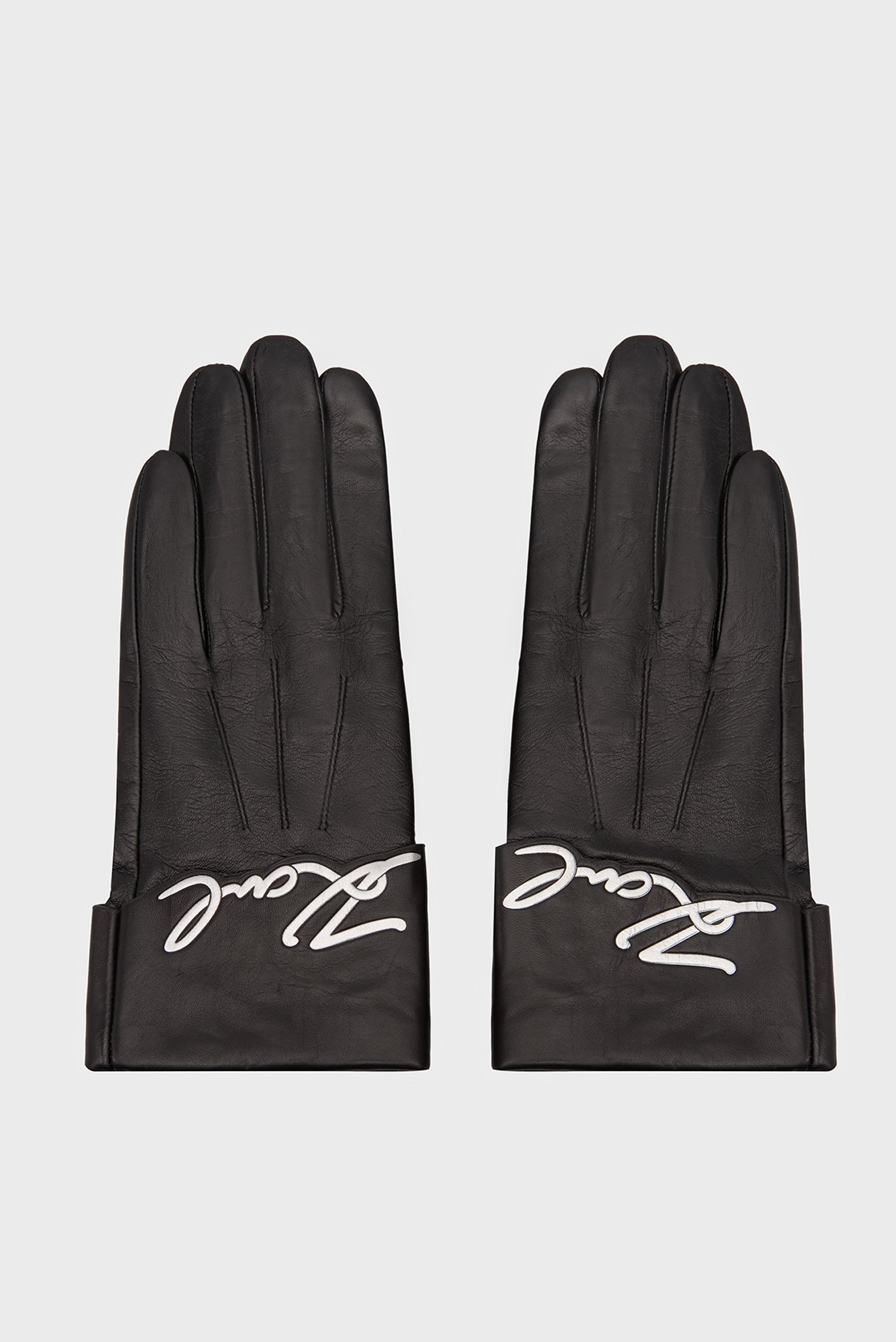 Женские черные кожаные перчатки K SIGNATURE LEATHER FF GLOVE 1