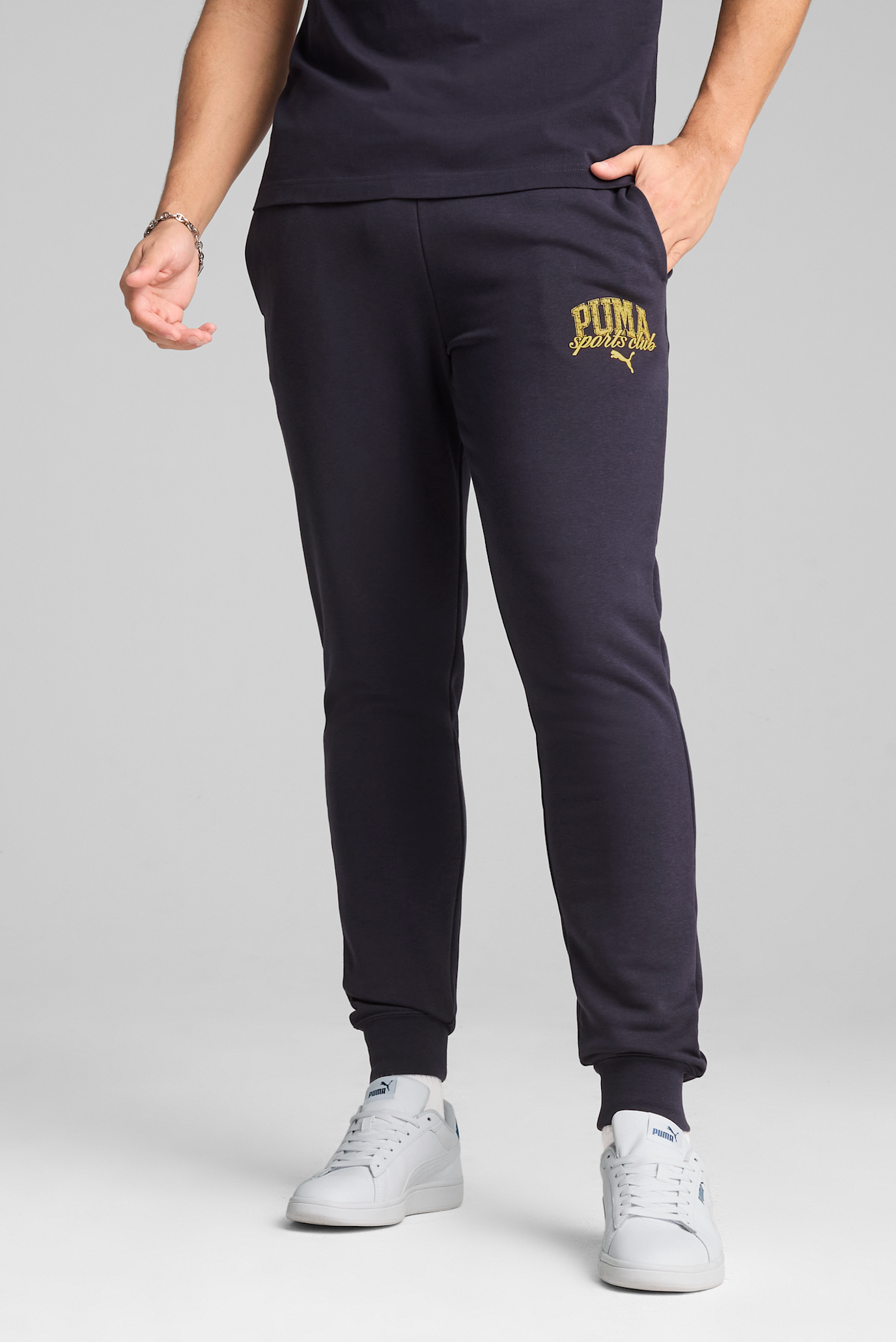 Мужские темно-синие спортивные брюки PUMA Class Sweatpants Men 1