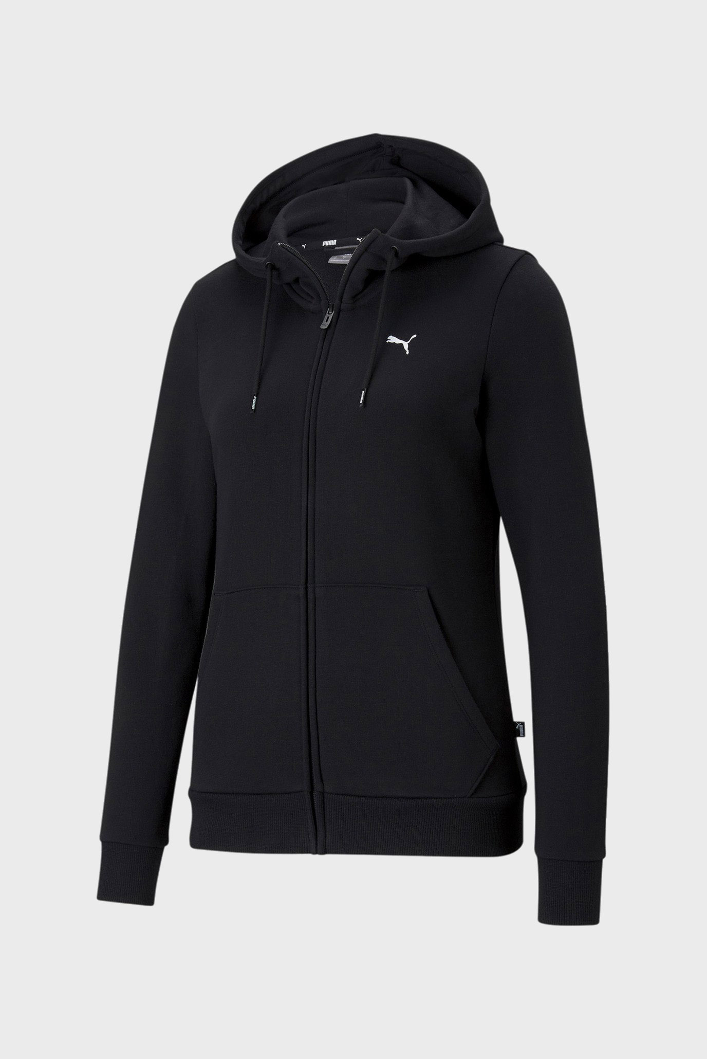 Женское черное худи Essentials Full-Zip Women’s Hoodie 1