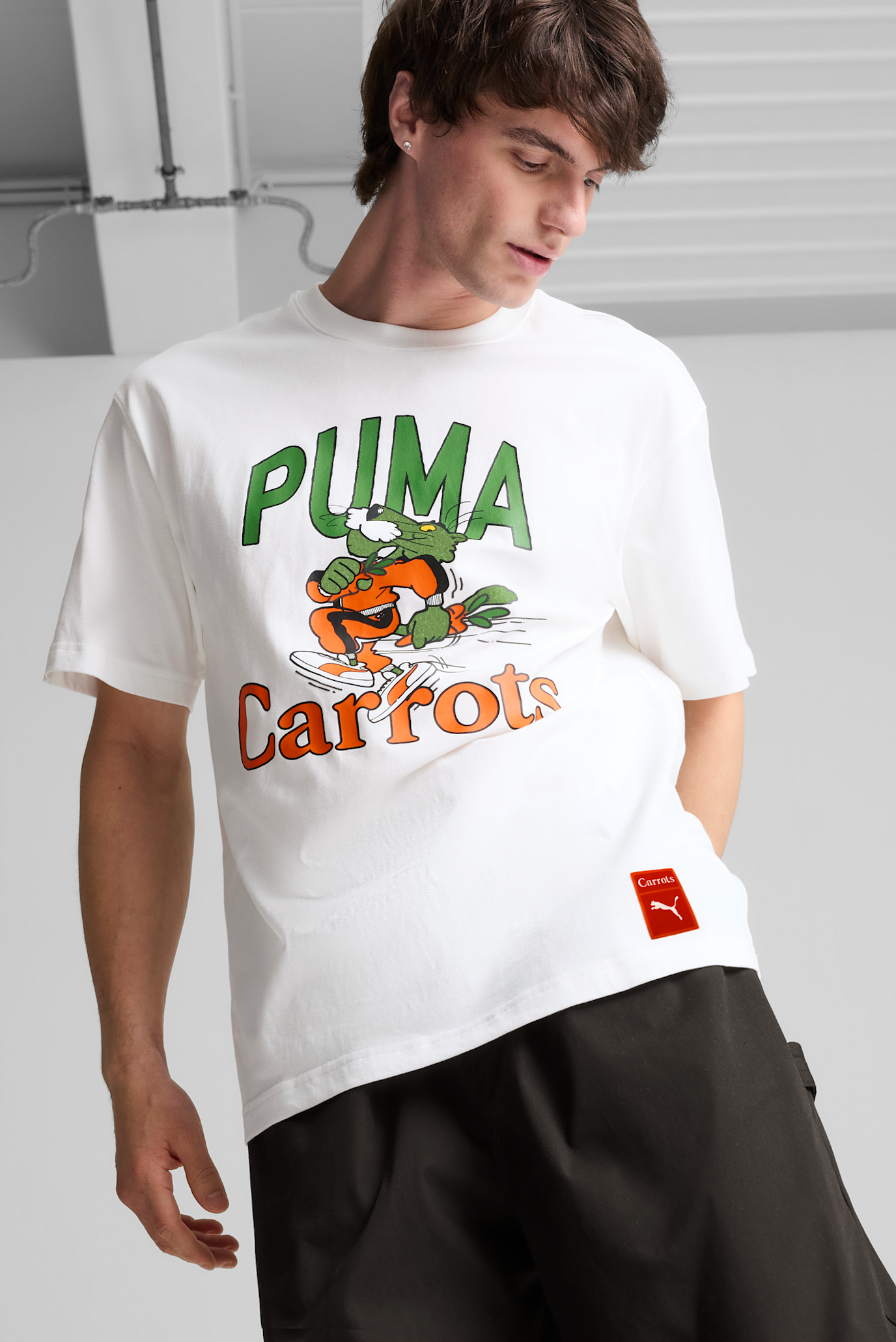 Чоловіча біла футболка PUMA x Carrots Men's Graphic Tee 1