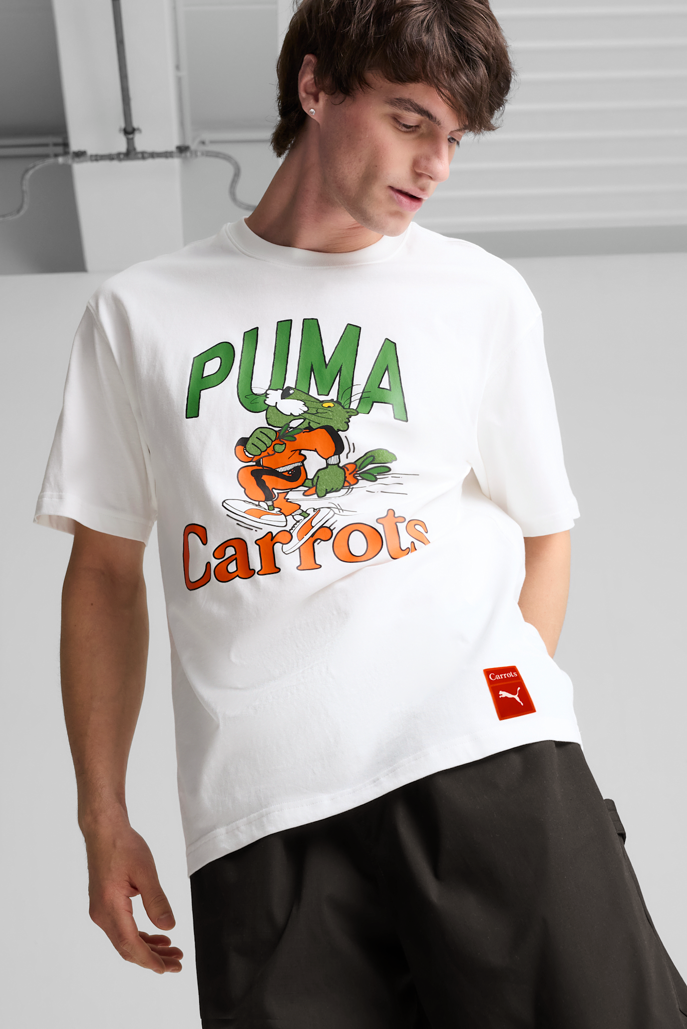 Мужская белая футболка PUMA x Carrots Men's Graphic Tee 1