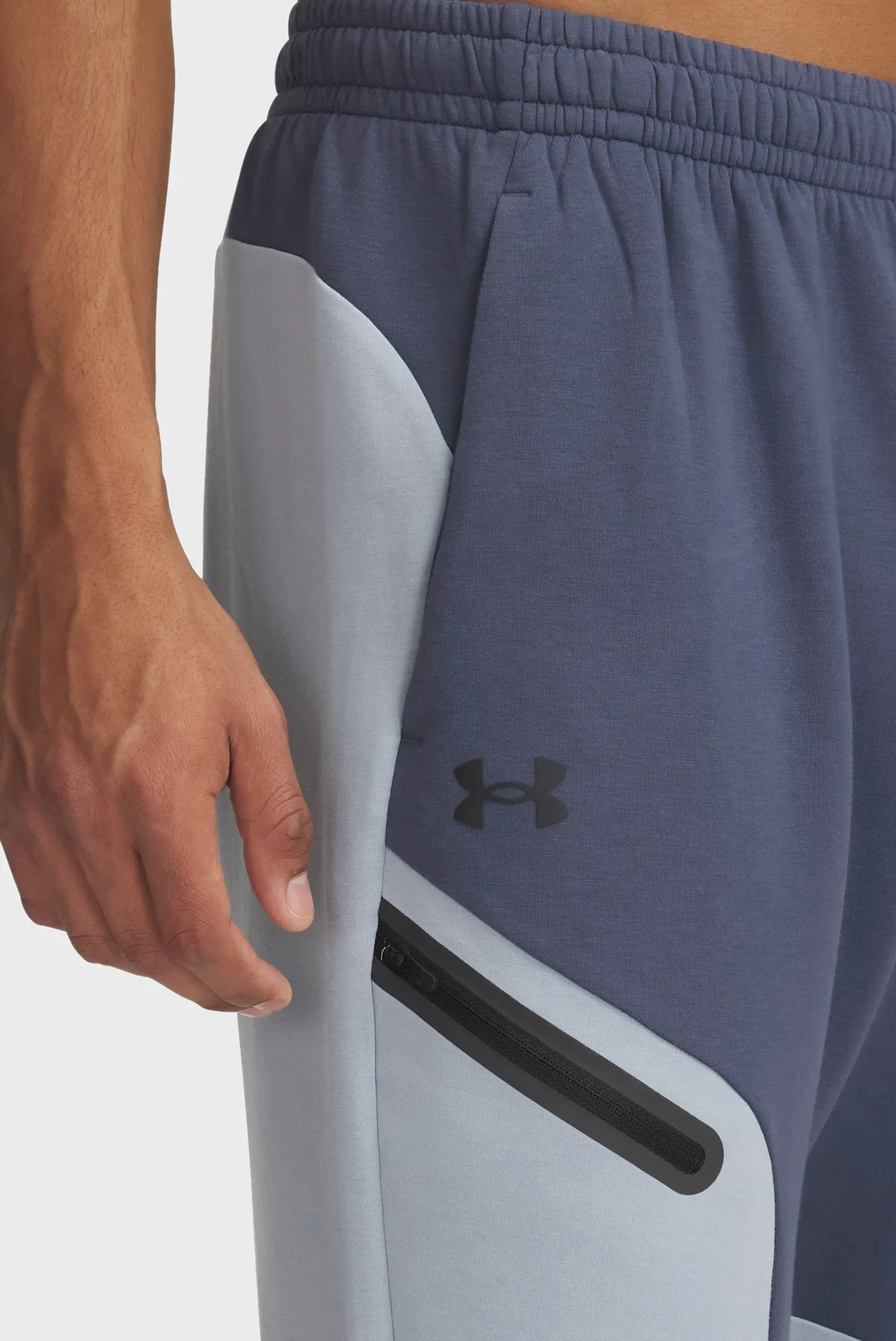 Чоловічі сірі спортивні штани UA Unstoppable Flc Jgr EU 4