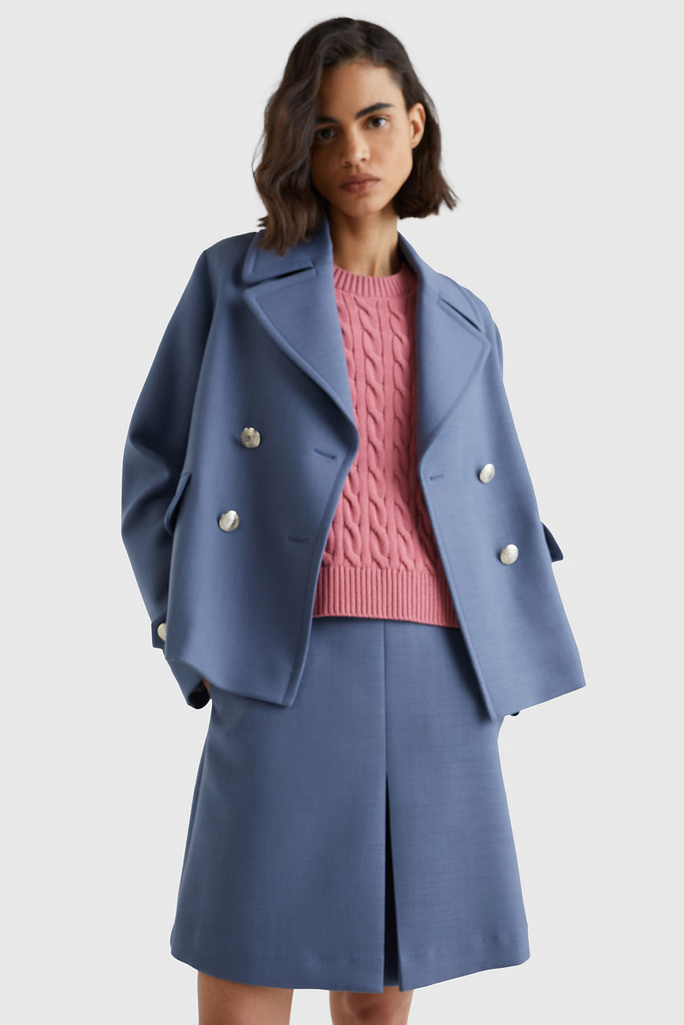 Женское голубое пальто BLEND DB 1