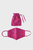 Женская розовая защитная маска Embroidered Heart Co