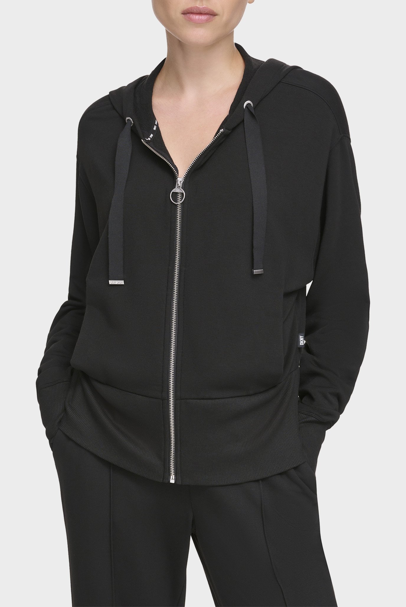 Женское черное худи Черный S DKNY DP3J9299 Женское черное худи Черный S DKNY DP3J9299