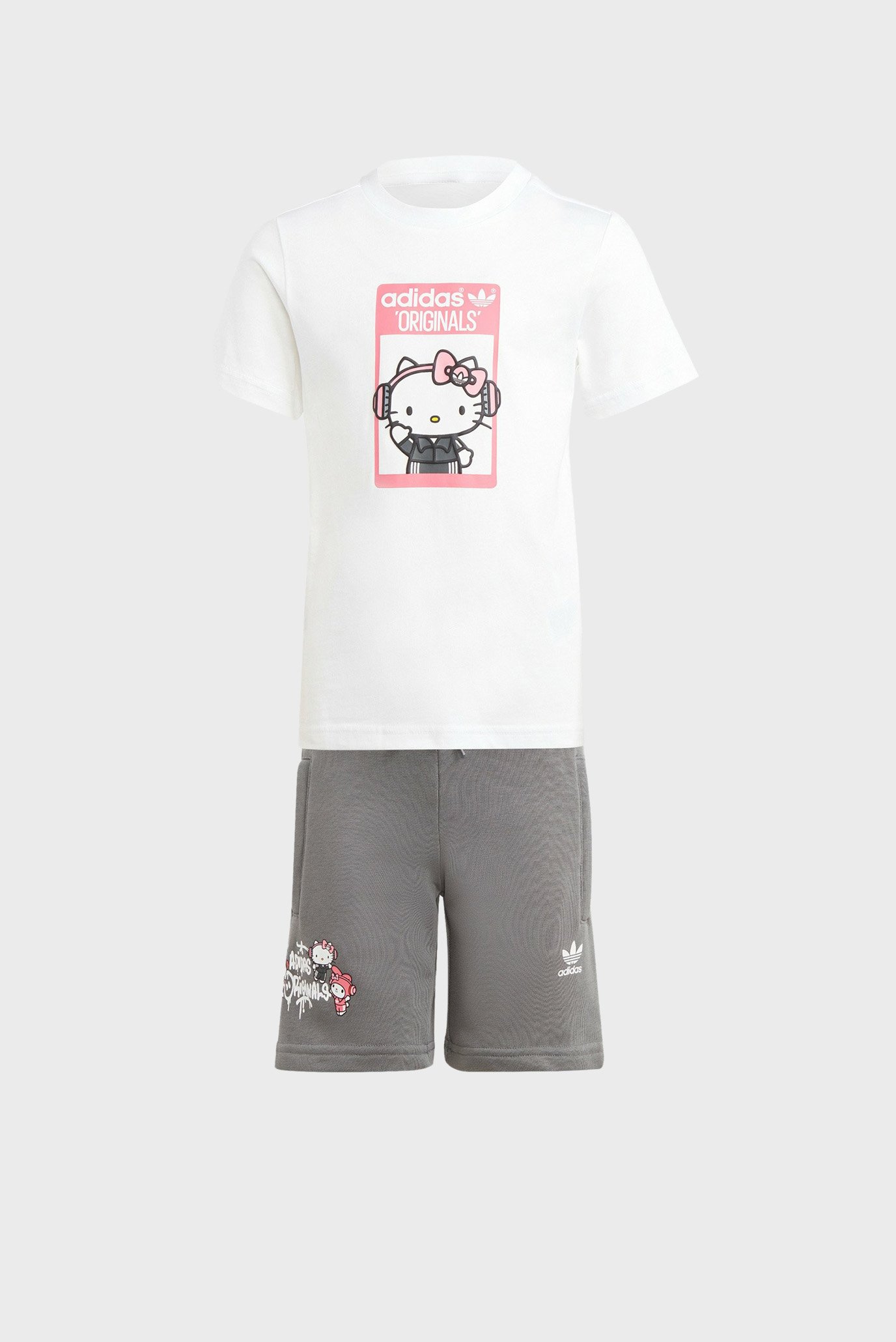 Детский комплект одежды (футболка, шорты) adidas Originals x Hello Kitty 1