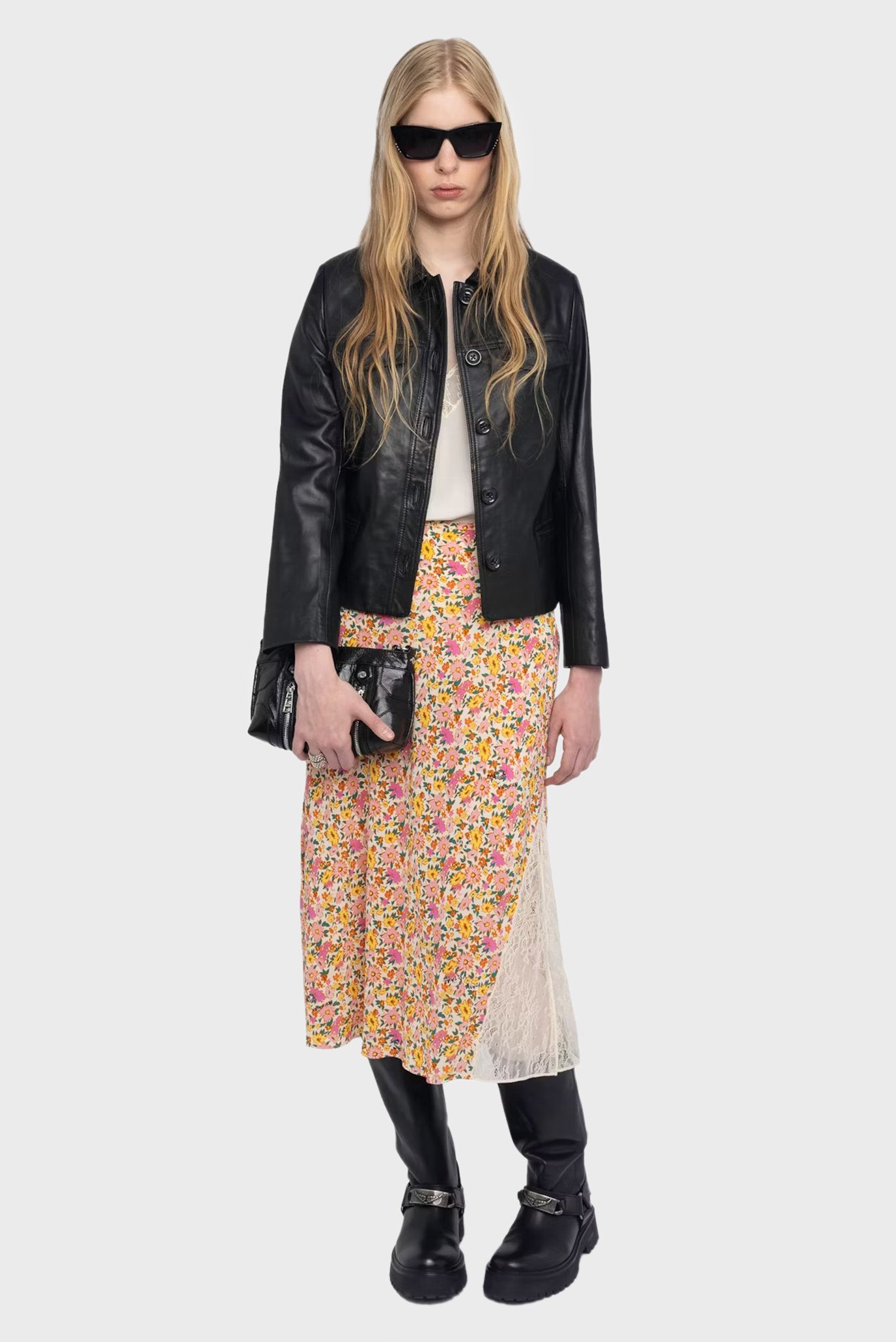 Женская юбка с узором Jayla Разноцветный 40 ZADIG&VOLTAIRE WWSK01624_ECRU Женская юбка с узором Jayla Разноцветный 40 ZADIG&VOLTAIRE WWSK01624_ECRU