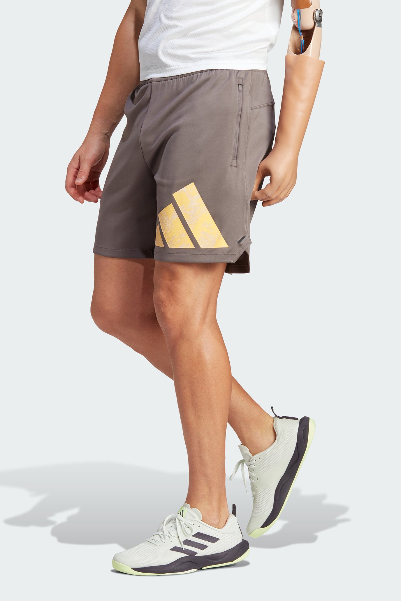 Мужские коричневые шорты Workout Logo Knit 1