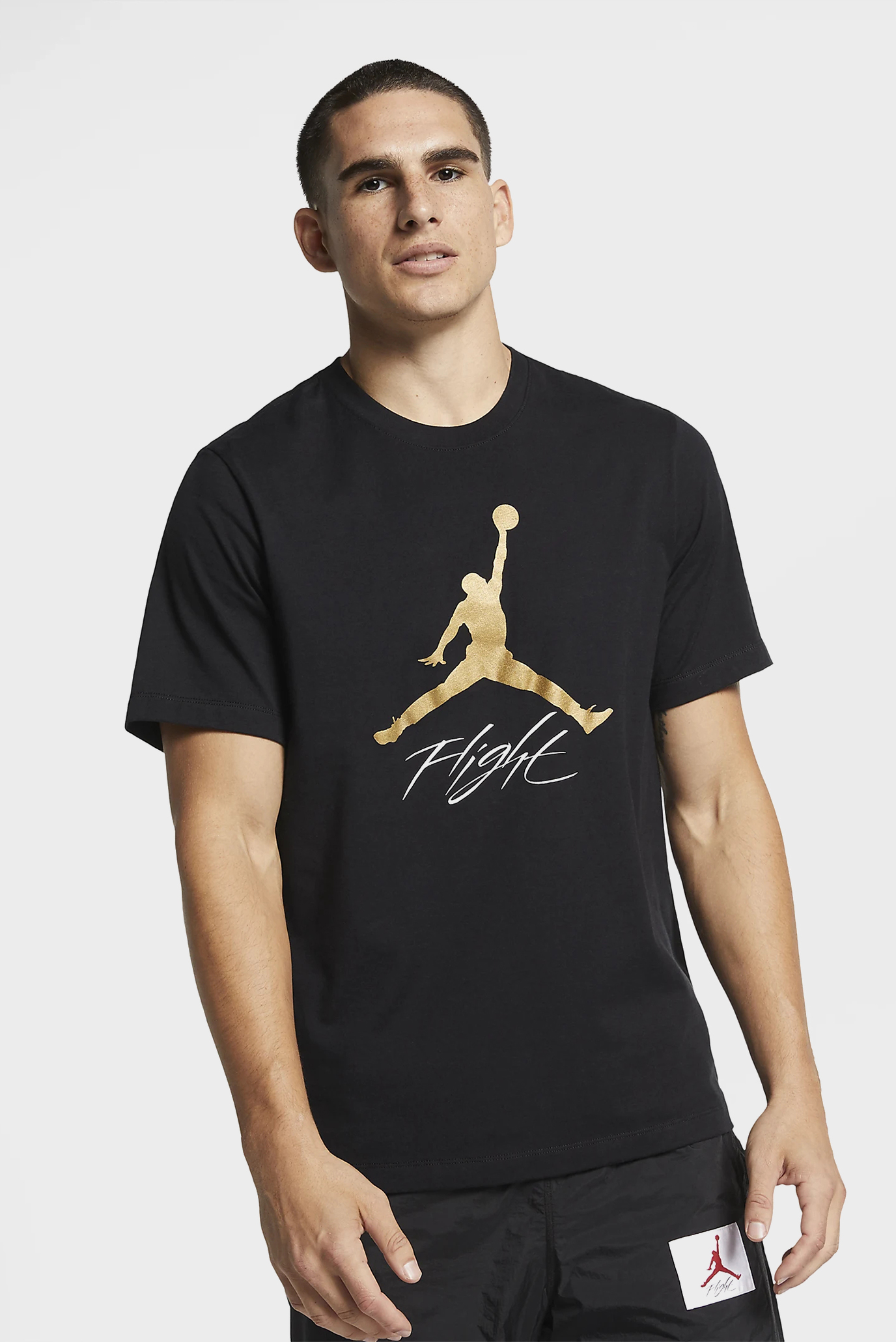 Мужская черная футболка Jordan Jumpman Flight 1