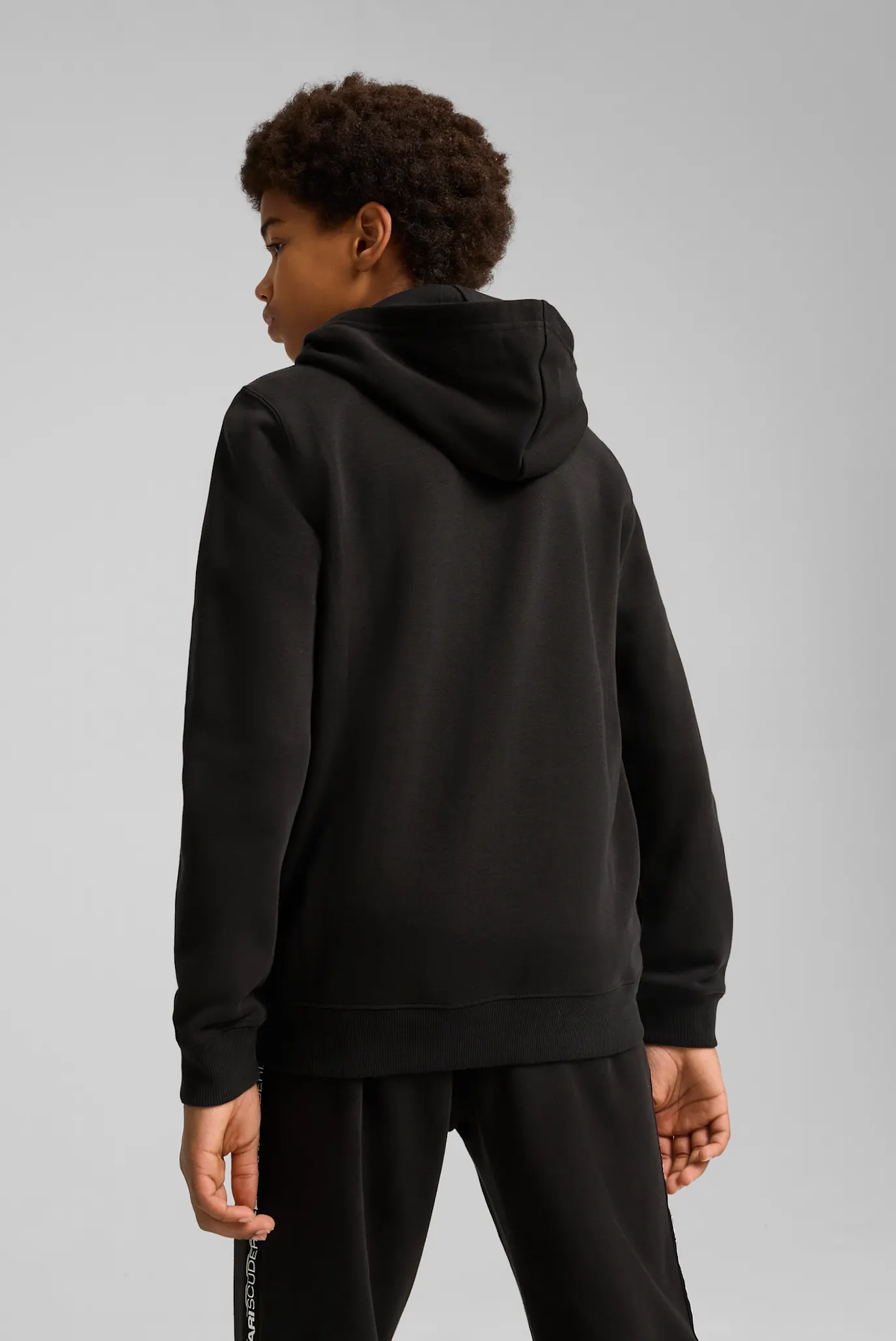 Детское черное худи Scuderia Ferrari Race Hoodie Youth 5