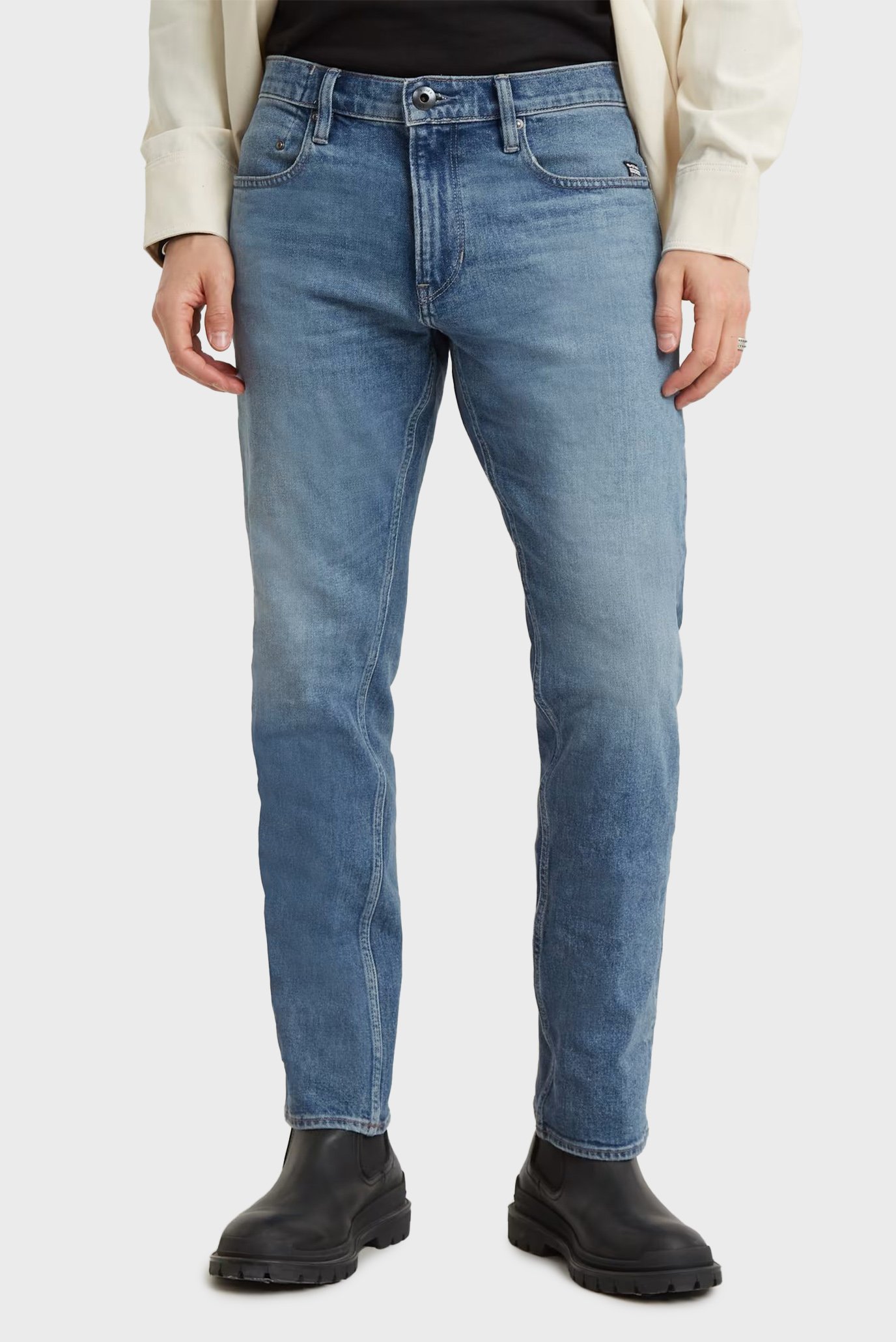 Чоловічі сині джинси Mosa Straight 1