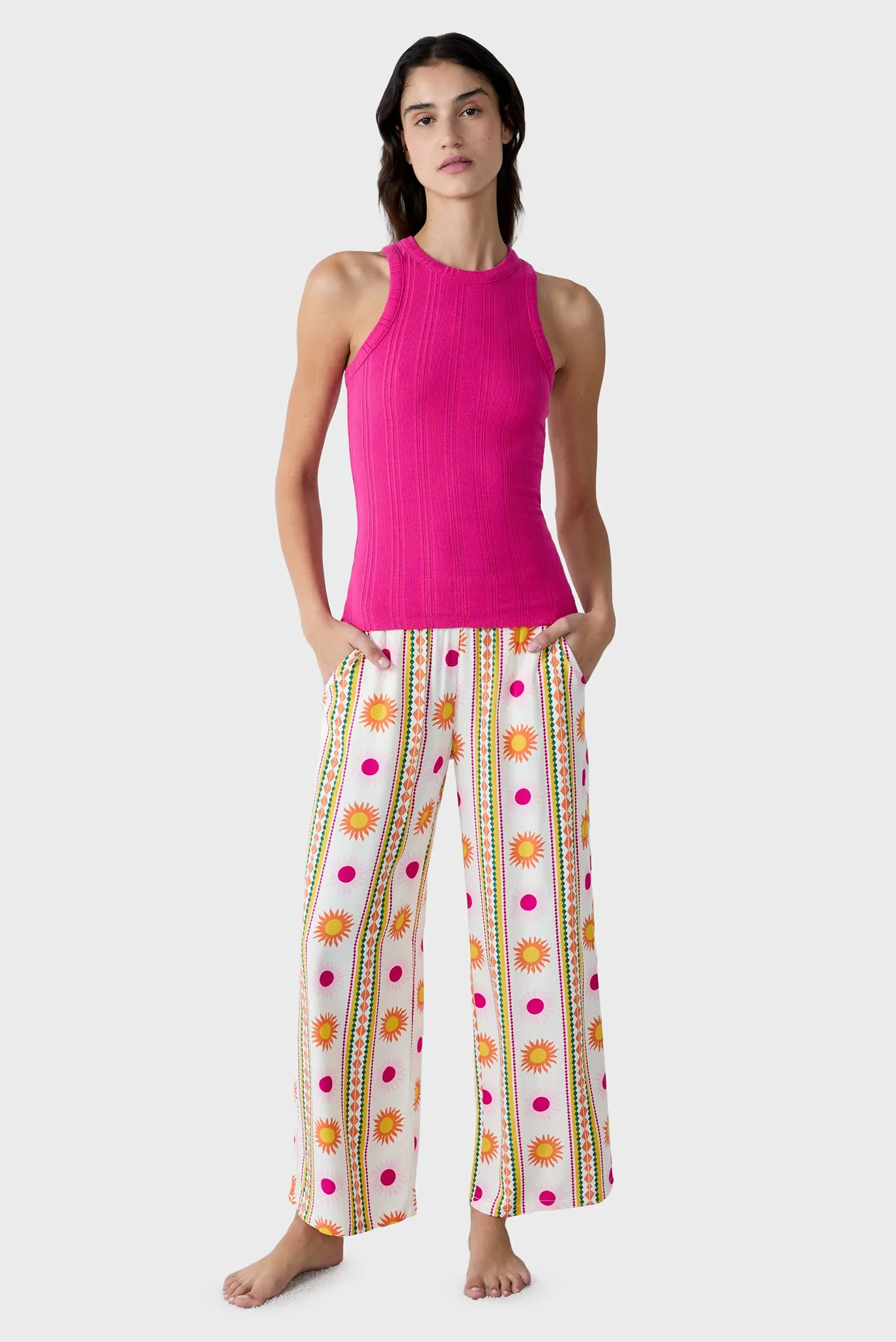 Жіночий рожевий топ FOZ 2