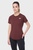 Женская бордовая футболка Accelerate