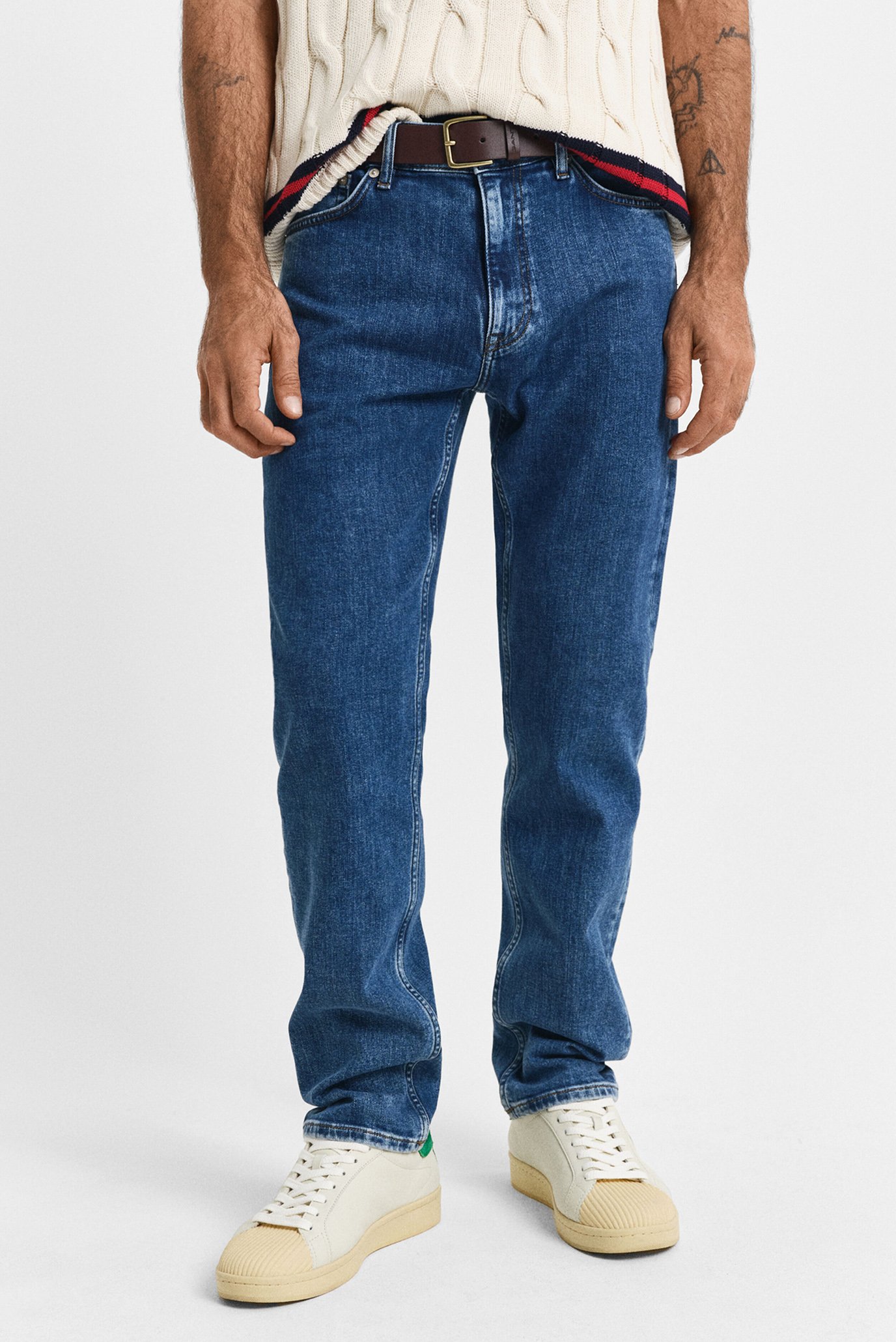 Мужские синие джинсы REG CLEAN WASH GANT JEANS 1