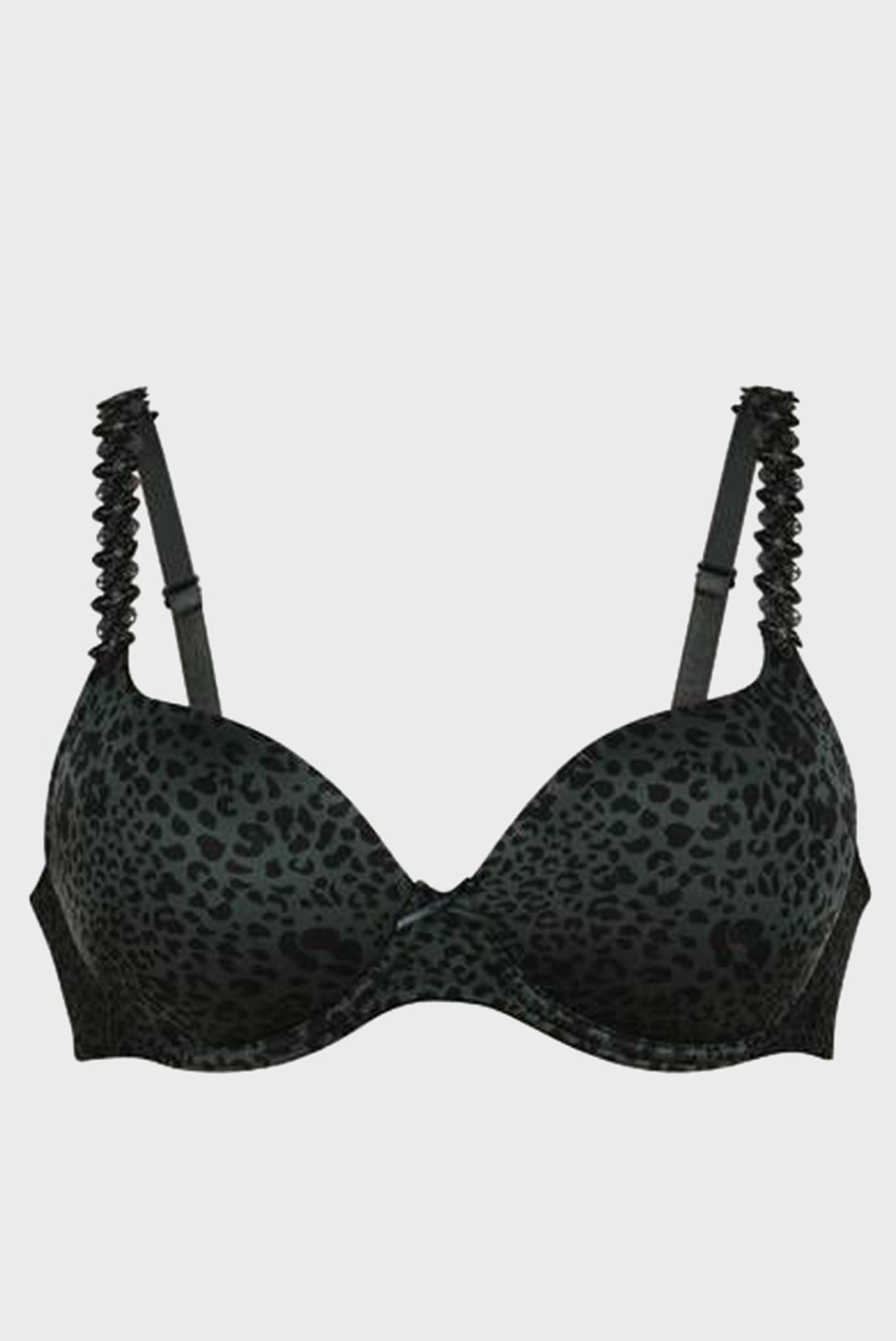 Женский темно-зеленый бюстгальтер с узором Joy Underwired bra, padded 1