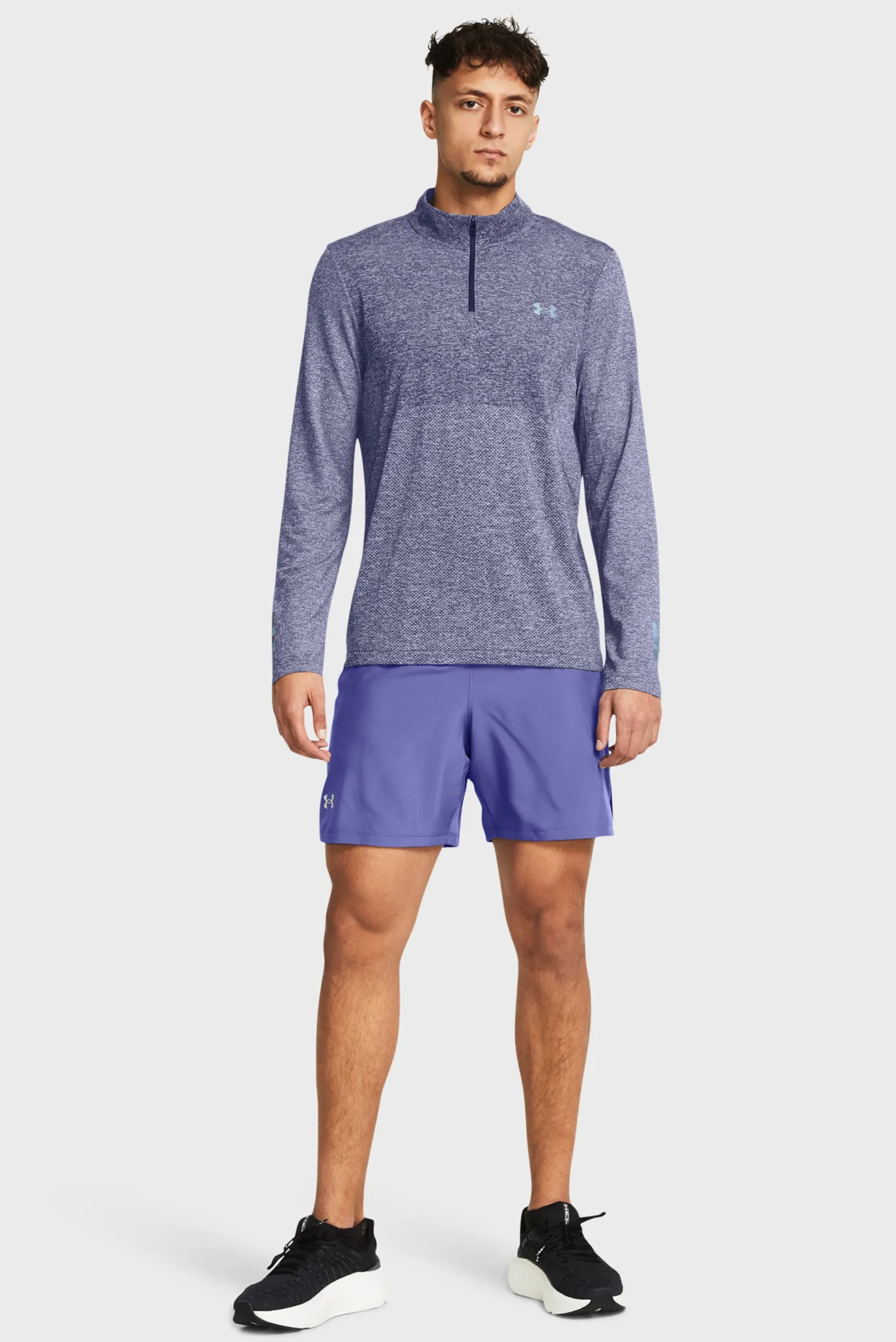 Чоловічі фіолетові шорти UA LAUNCH 7'' SHORTS 2