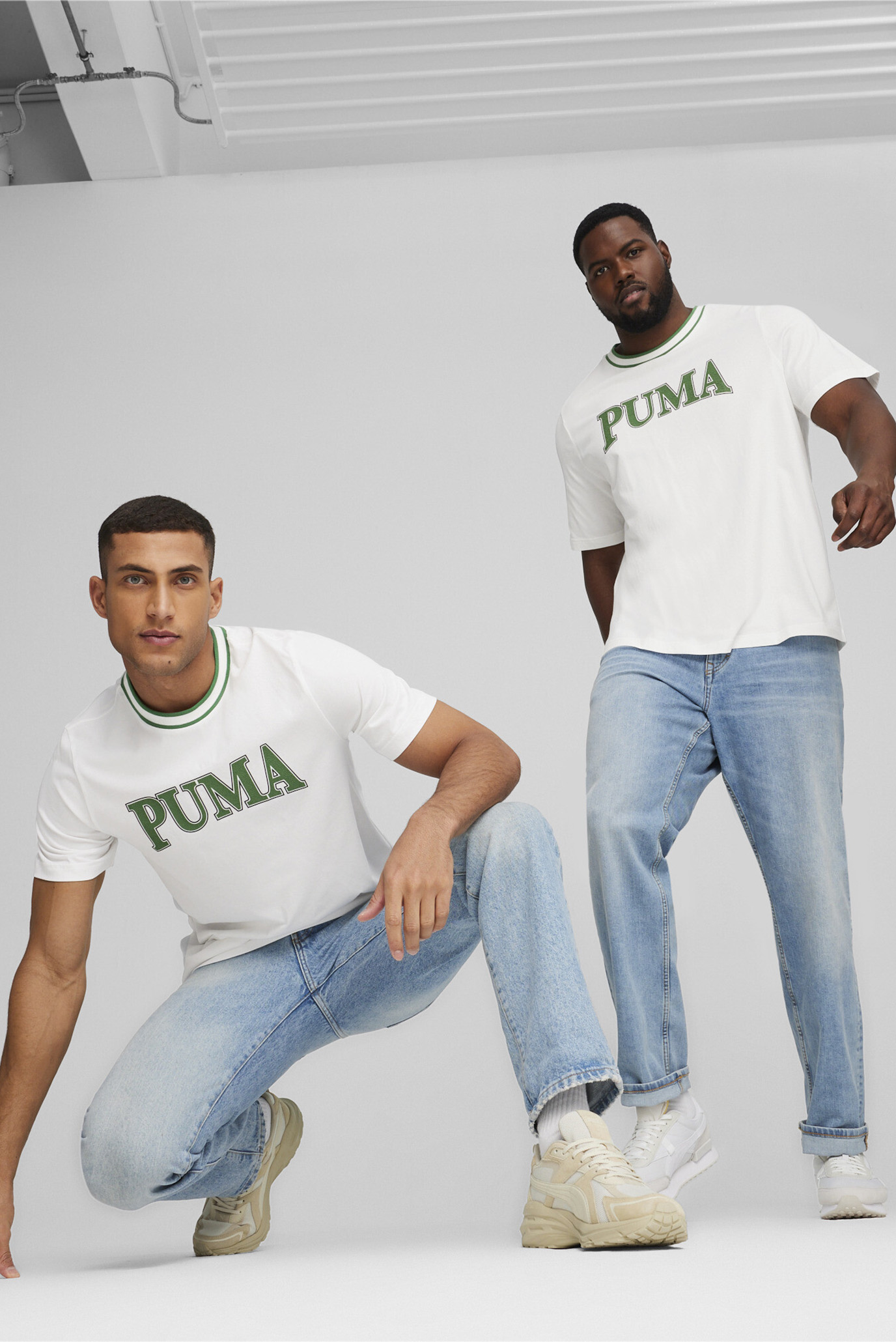 Мужская белая футболка PUMA SQUAD Men's Graphic Tee 1