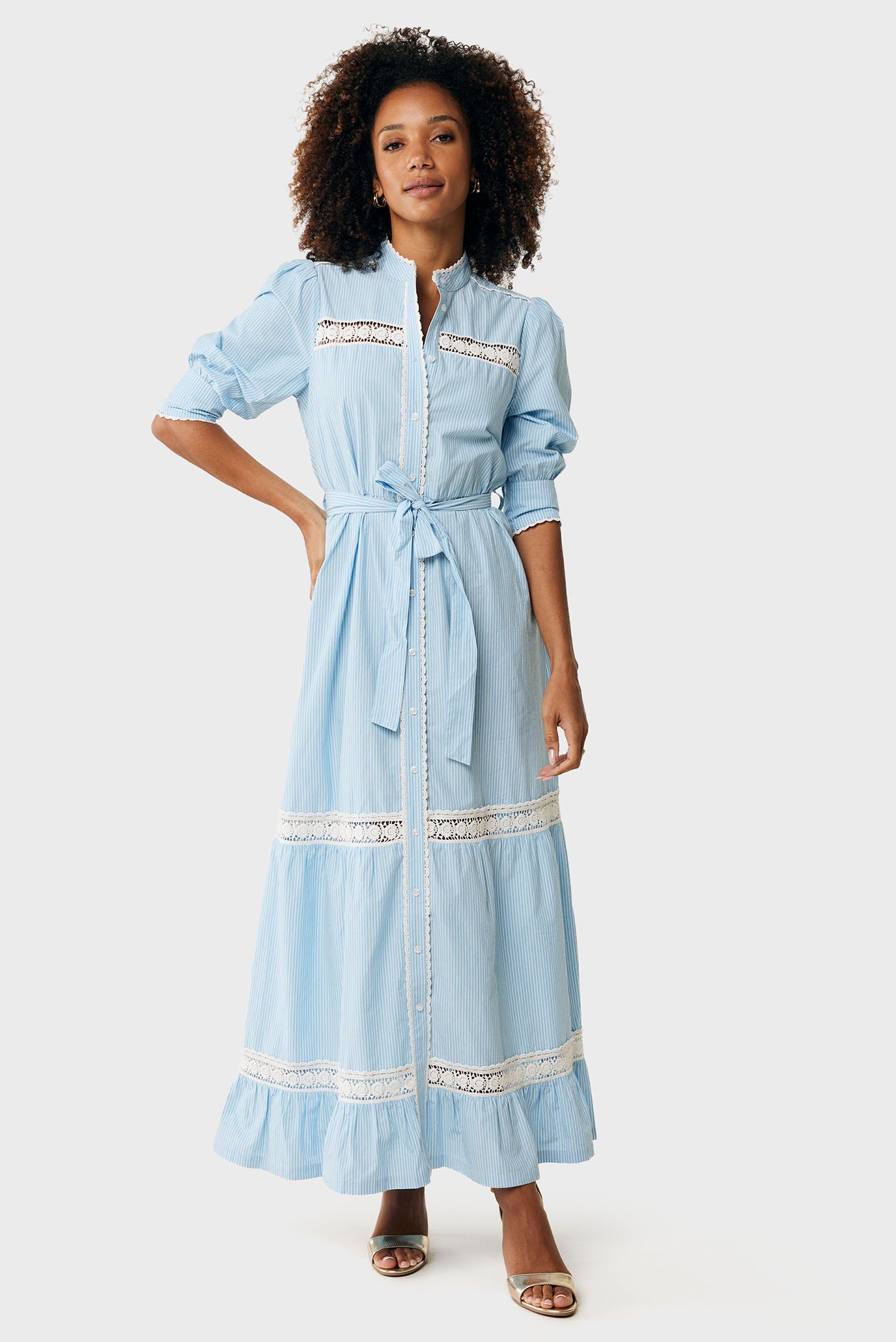 Женское голубое платье в полоску Striped lace dress Голубой 34 Mexx MF006301151W Женское голубое платье в полоску Striped lace dress Голубой 34 Mexx MF006301151W