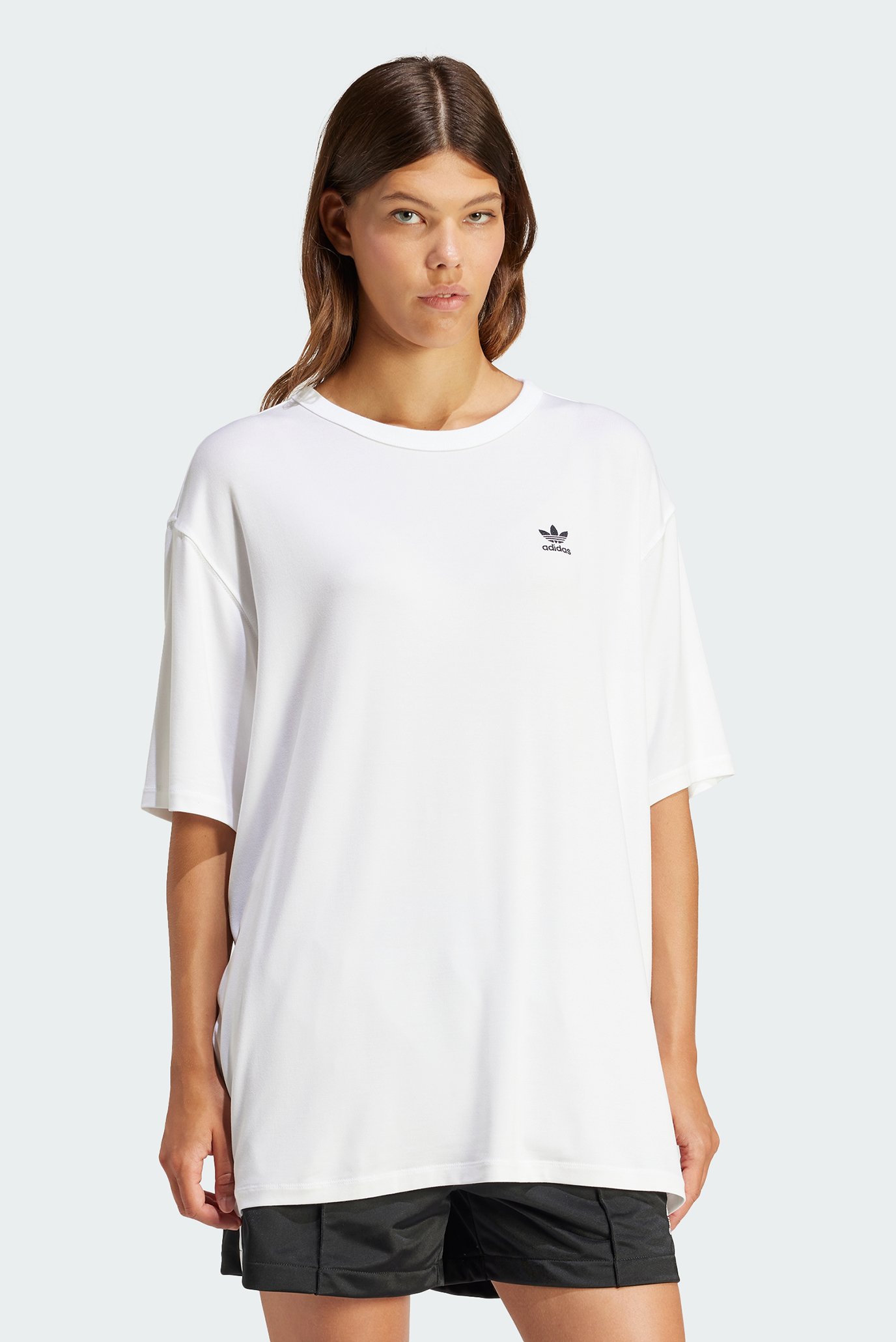 Женская белая футболка Trefoil 1