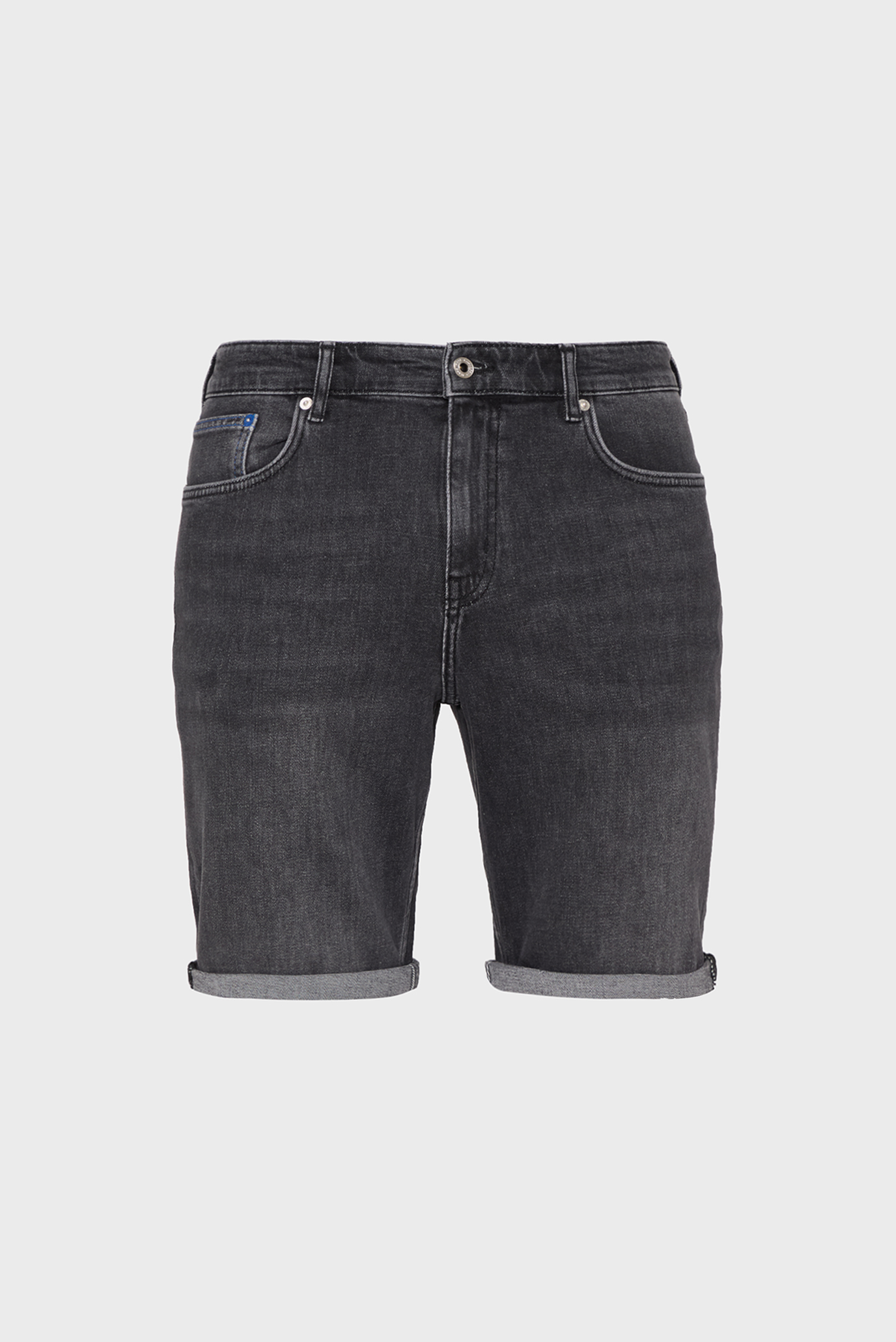 Мужские серые джинсовые шорты klj slim denim short 1