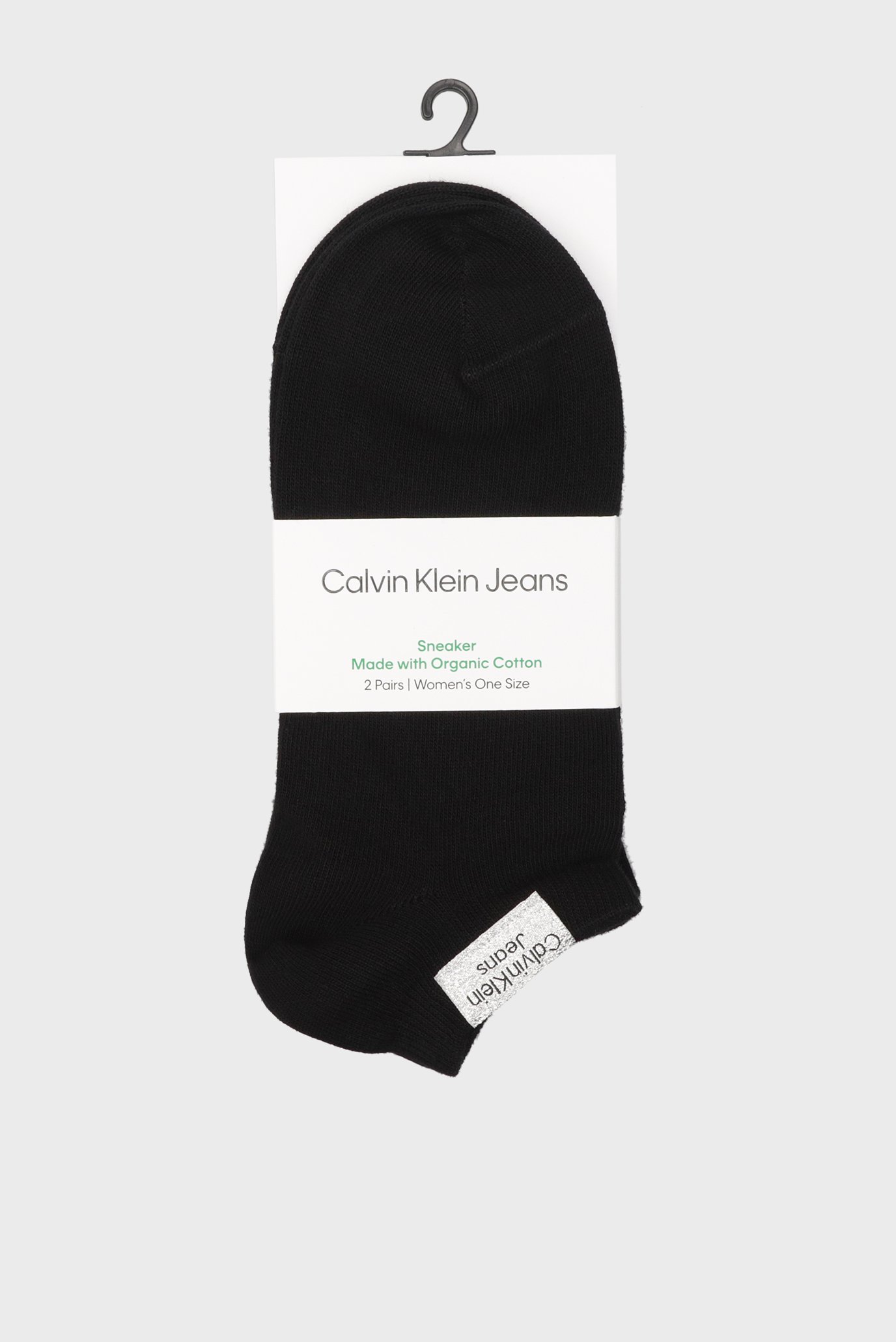 Жіночі чорні шкарпетки (2 пари) CKJ SNEAKER PATCH 1