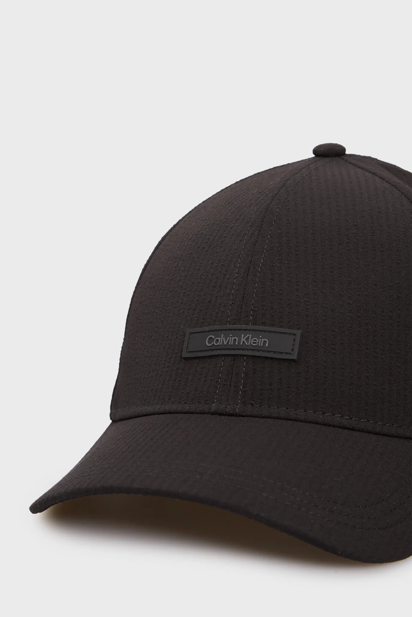 Чоловіча чорна кепка SEERSUCKER PATCH BB CAP 3