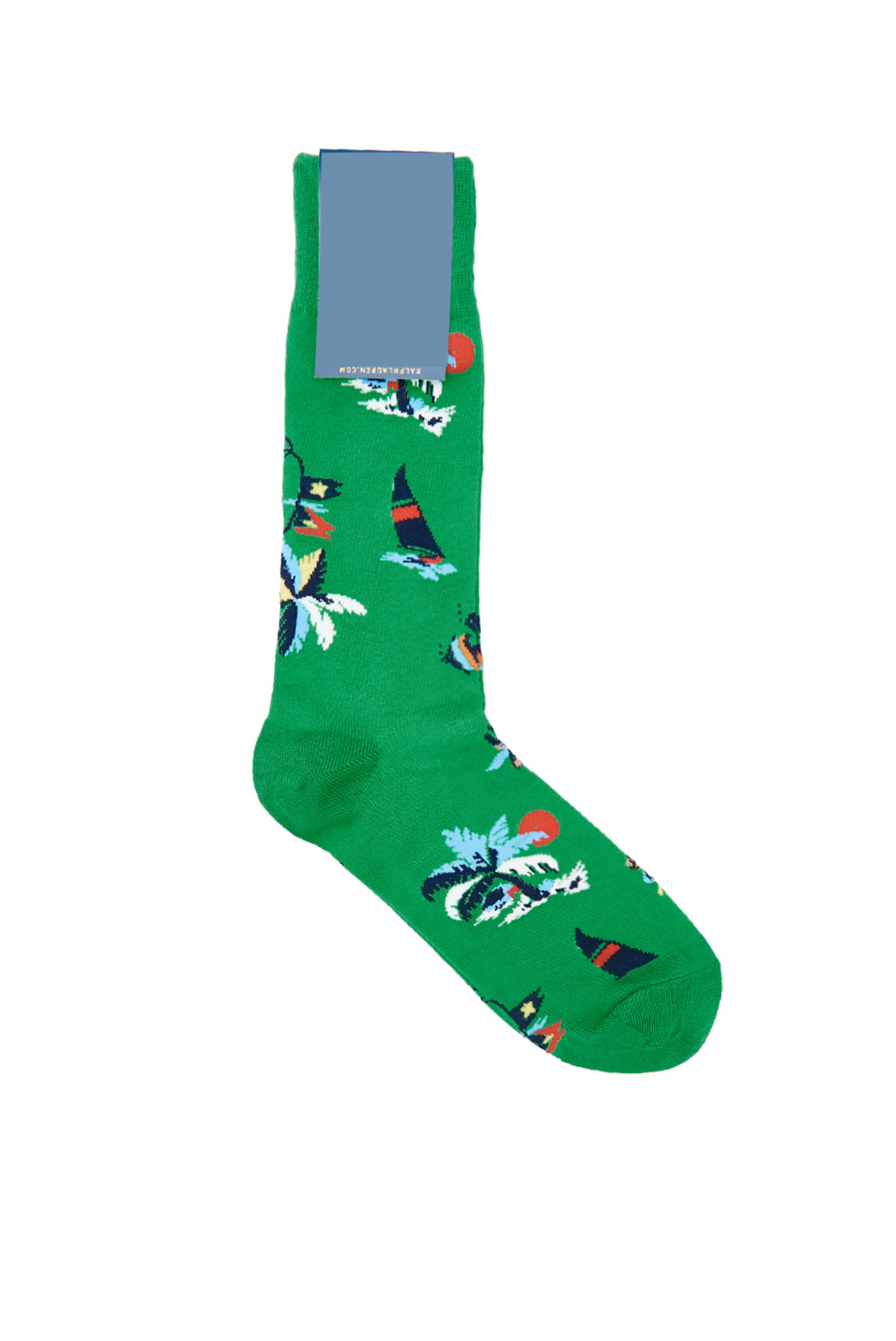 Чоловічі зелені шкарпетки 1